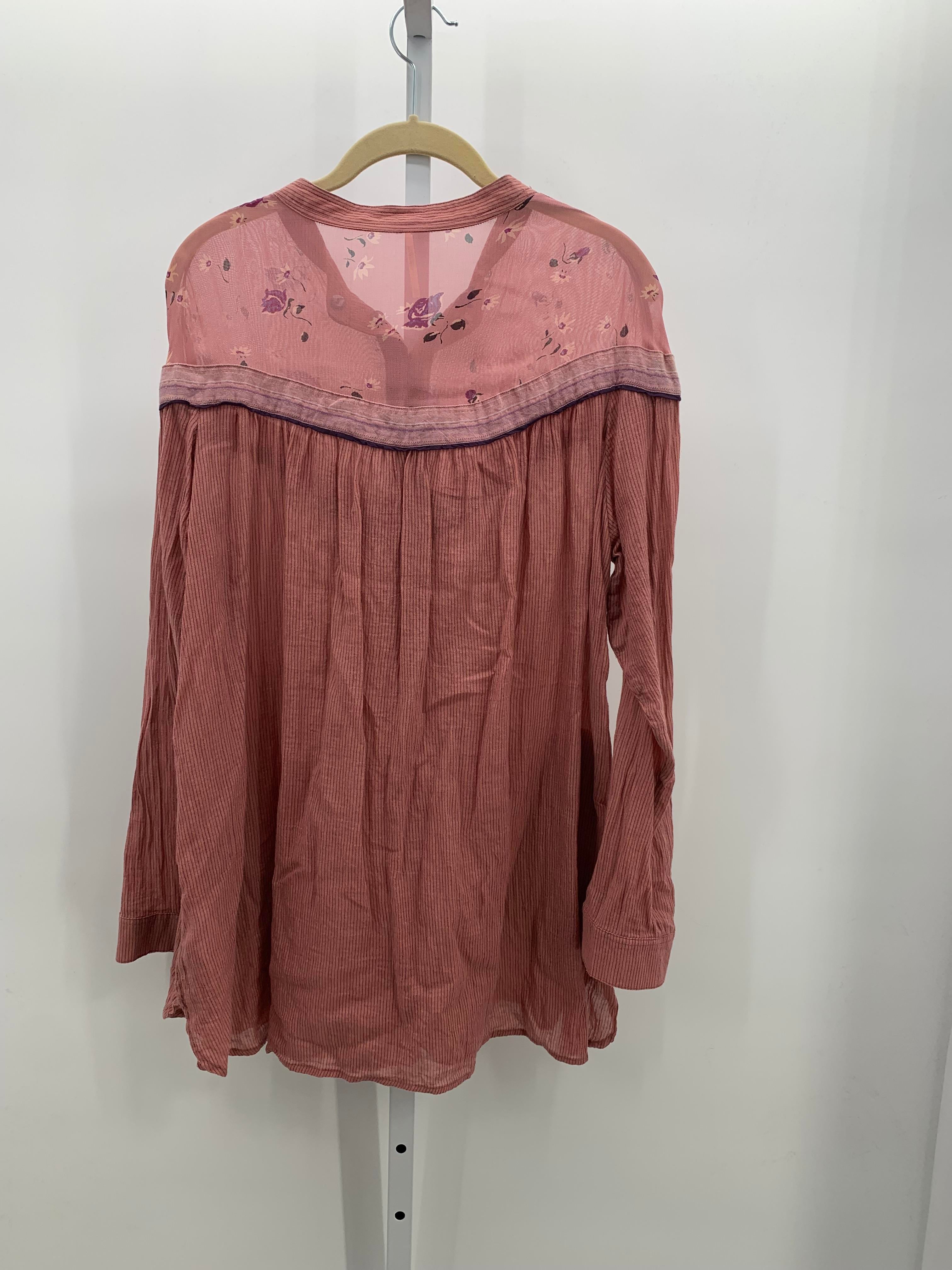 Free People Size Medium Misses Long Sleeve Shirt