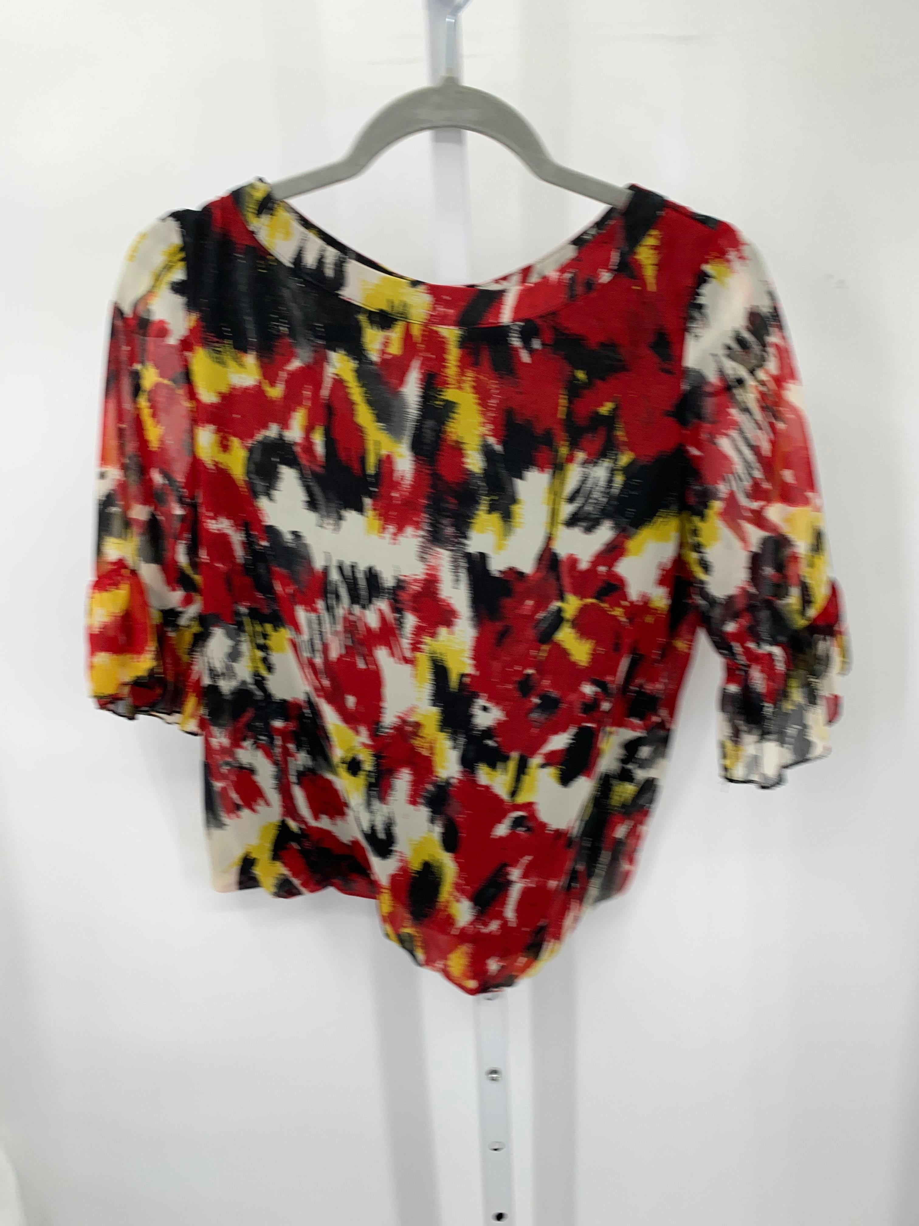 Apostrophe Size Small Misses Short Sleeve Shirt