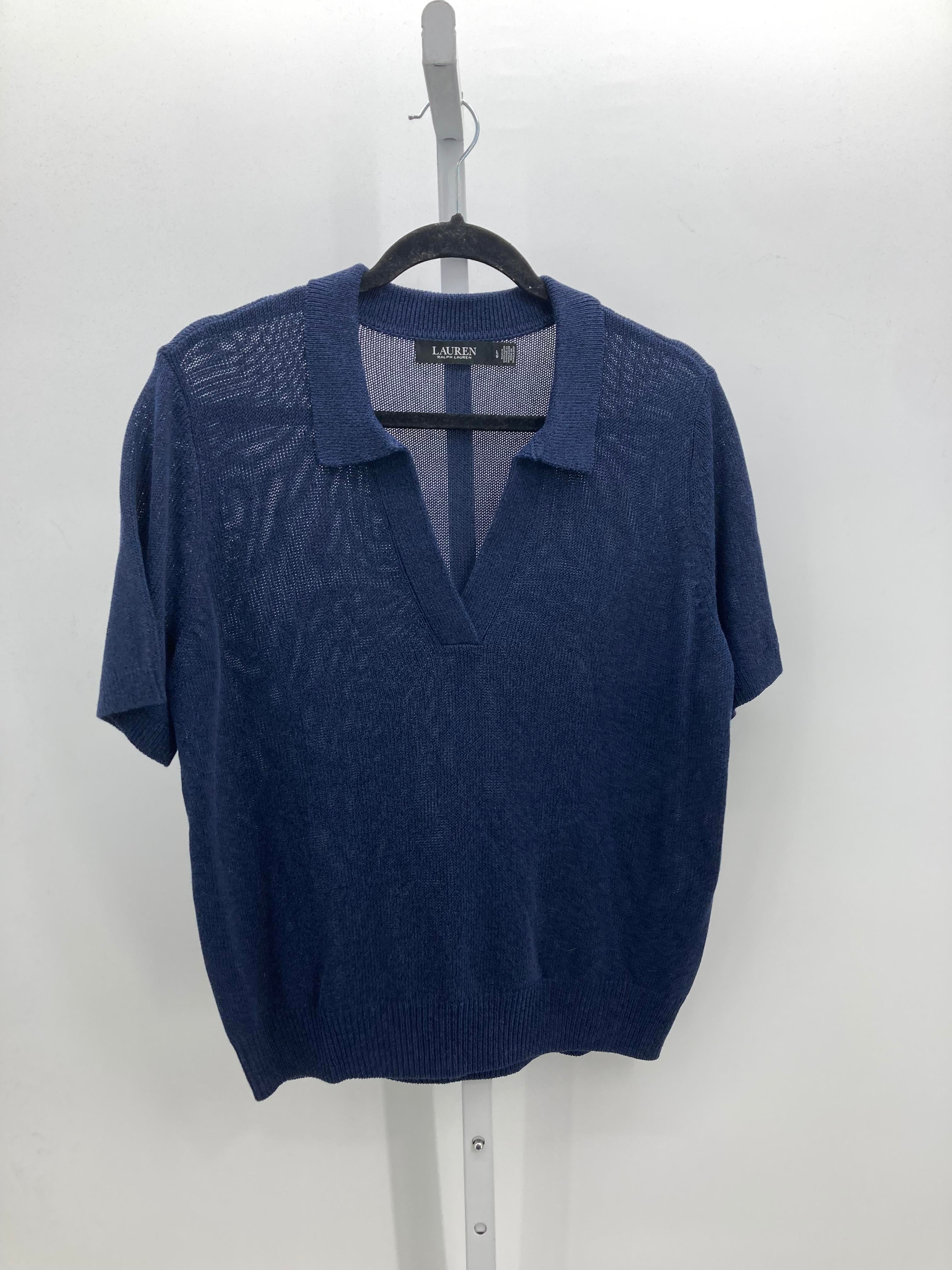 Ralph Lauren Size Large Misses Short Slv Sweater