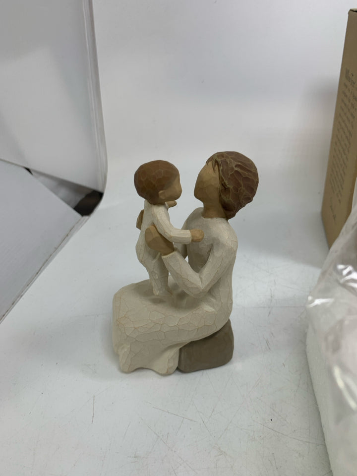 NIB SITTING WOMAN LIFTING BABY IN AIR "GRANDMOTHER".