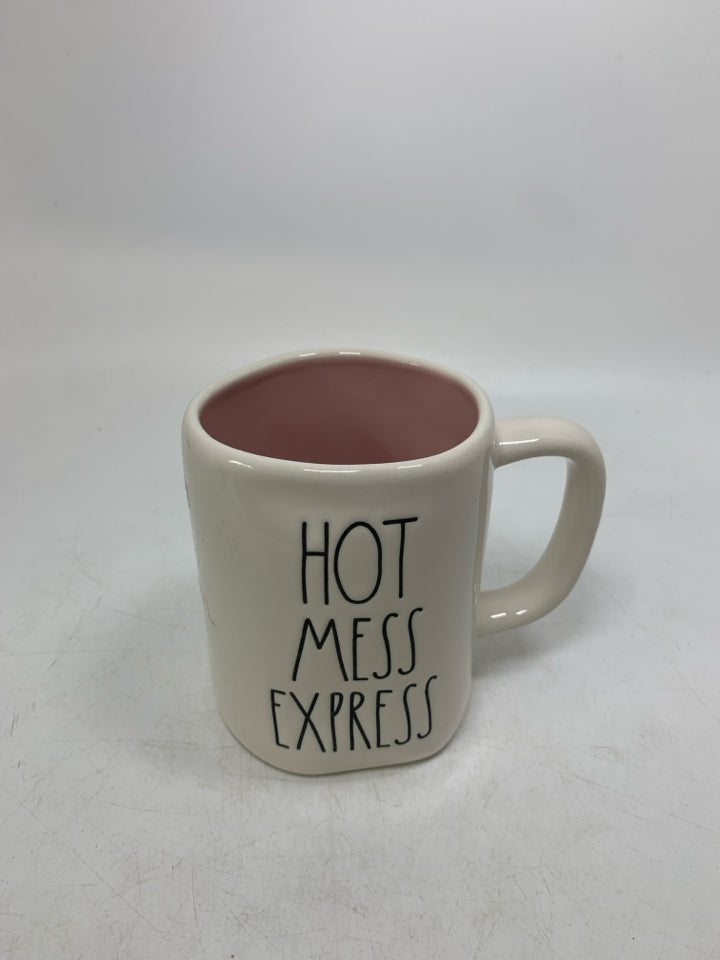HOT MESS EXPRESS PINK INSIDE MUG.