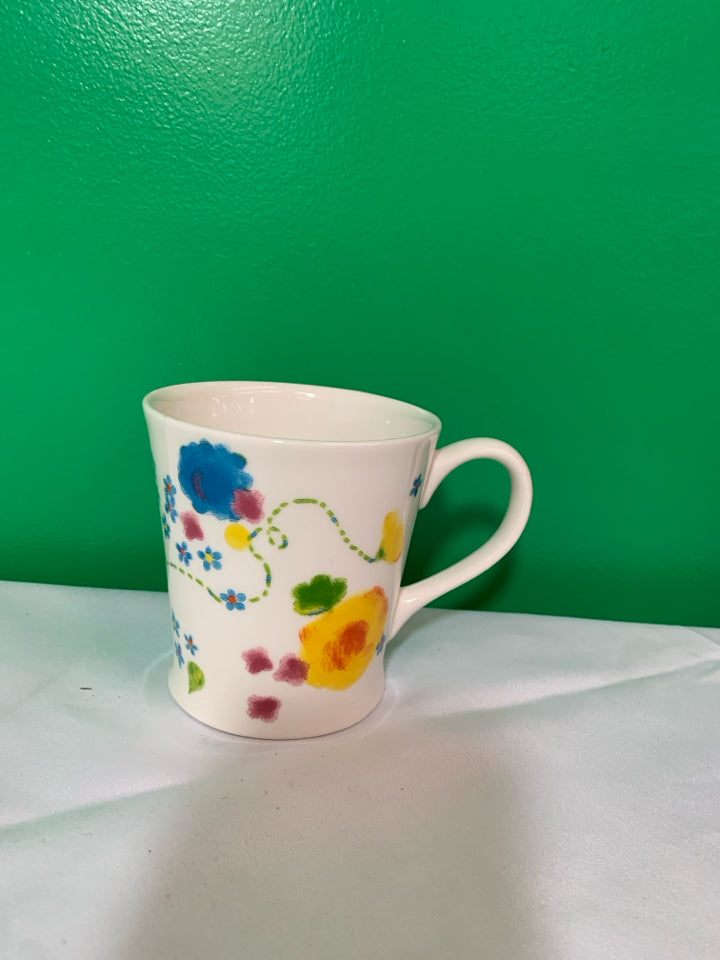 COLORFUL FLORAL STARBUCKS MUG.