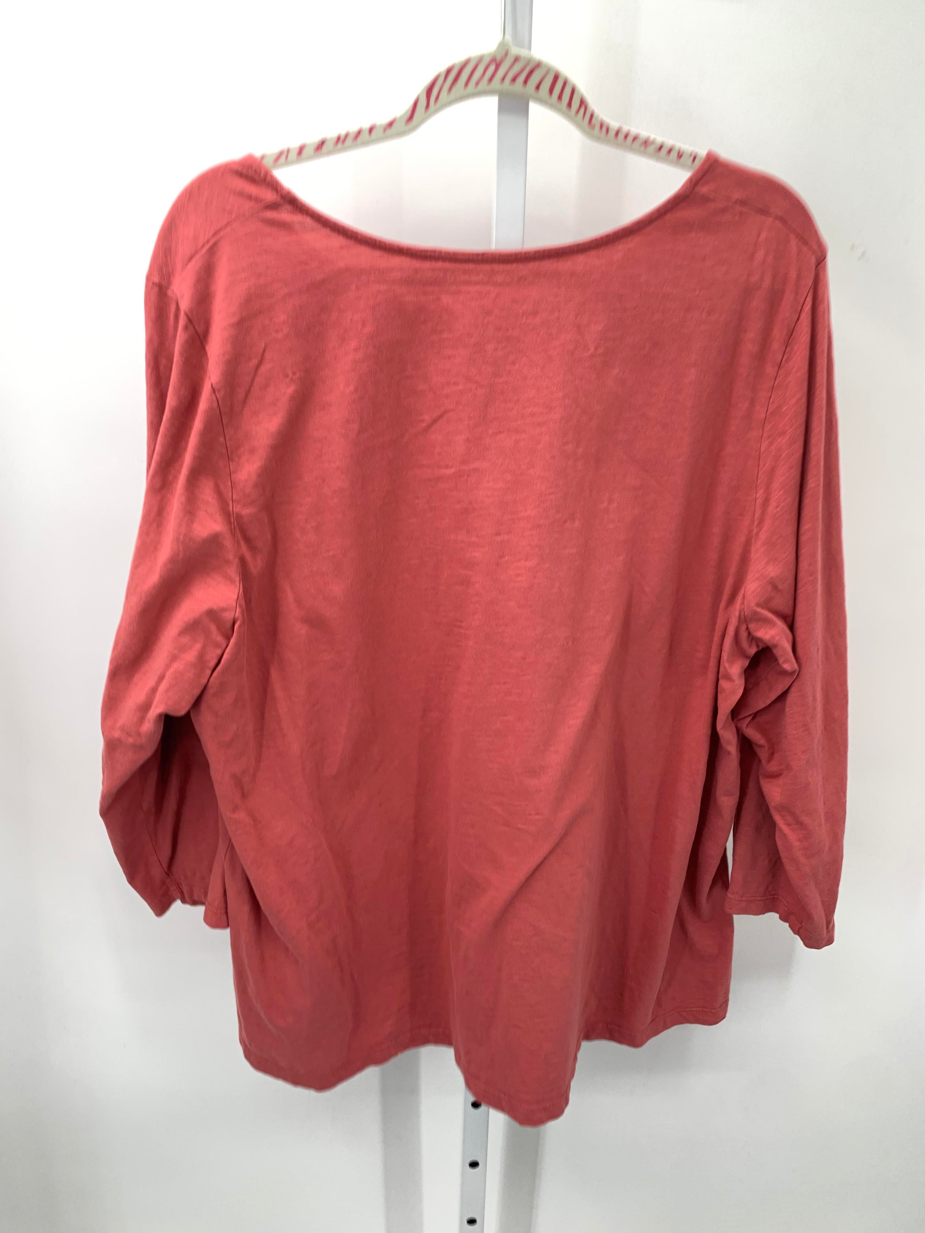 Coldwater Creek Size 2X Womens 3/4 Sleeve Shirt
