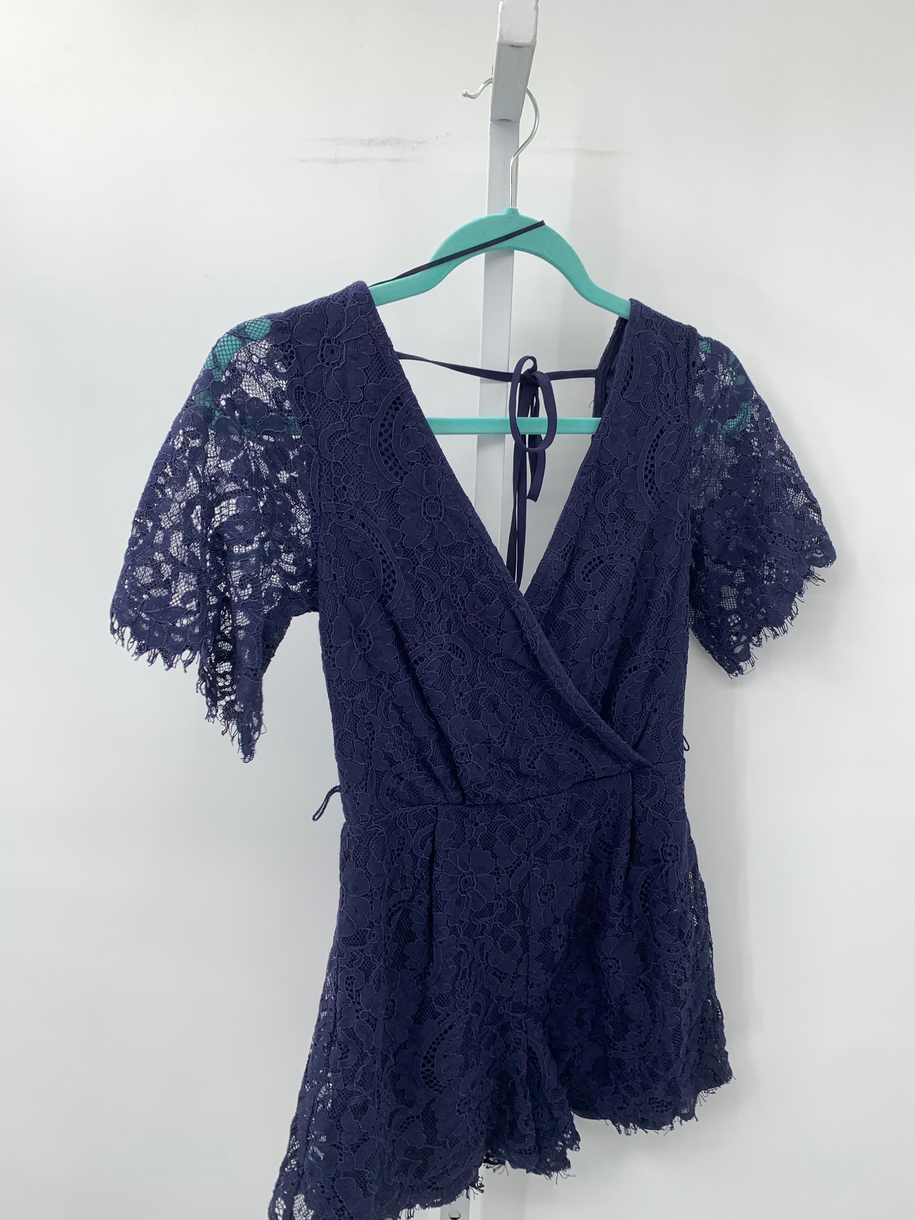 Blue Rain Size X Small Juniors Romper