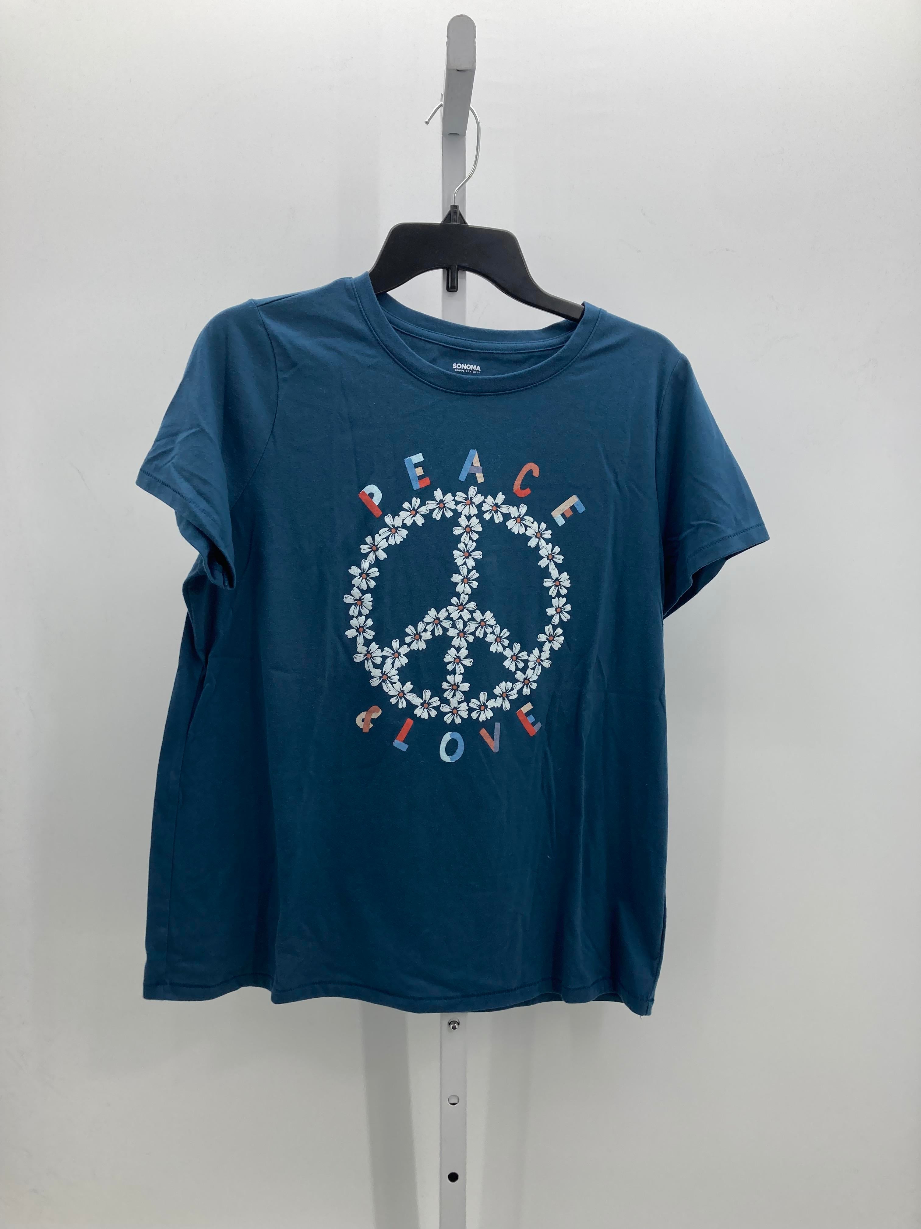 Sonoma Size Large Misses Short Sleeve Shirt