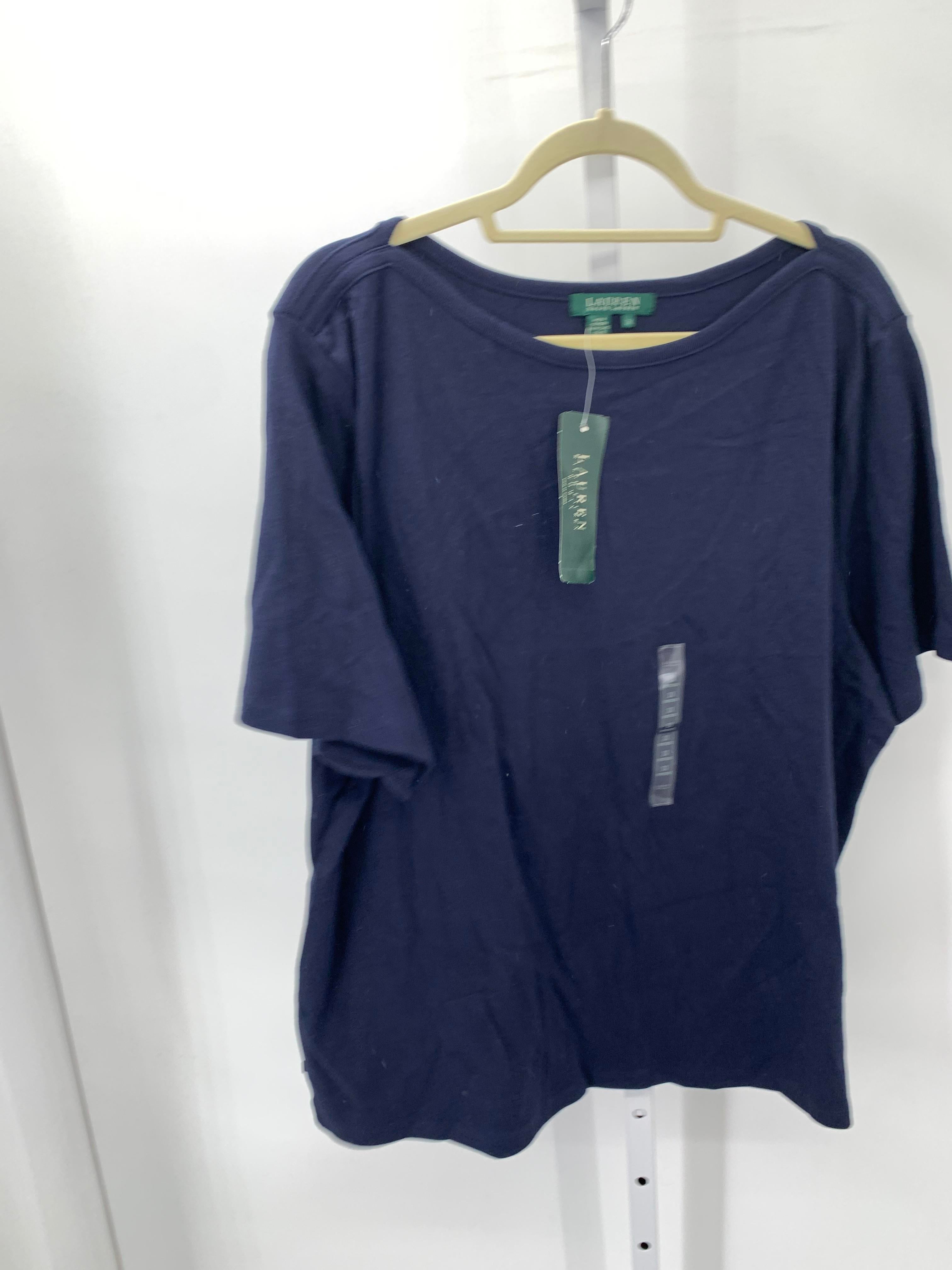 Ralph Lauren Size 3X Womens Short Sleeve Shirt