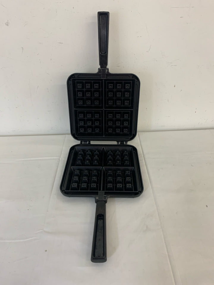 BLACK NORDIC WARE BELGIAN WAFFLE PRESS.