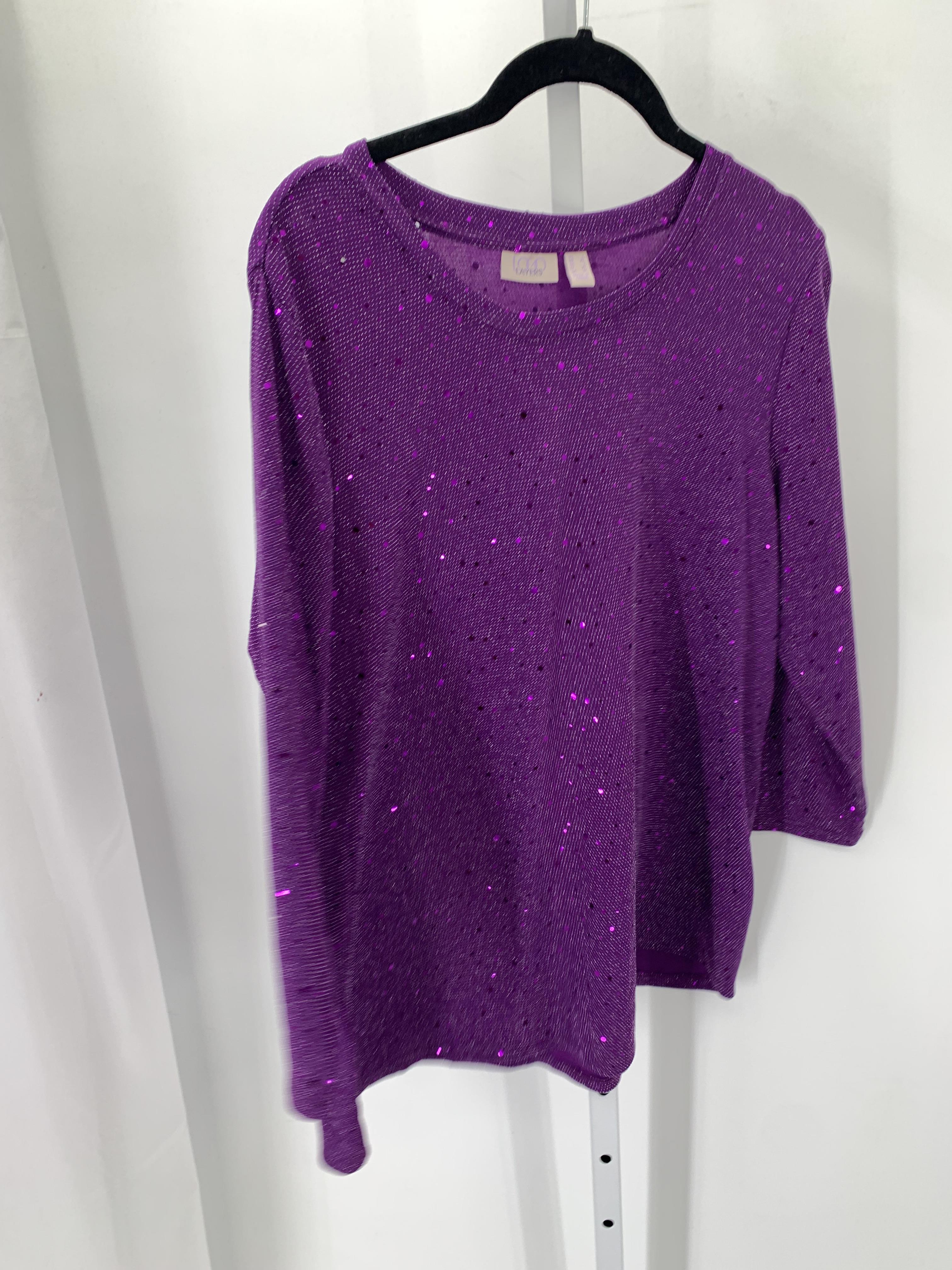 LOGO Size Large Misses 3/4 Sleeve Shirt