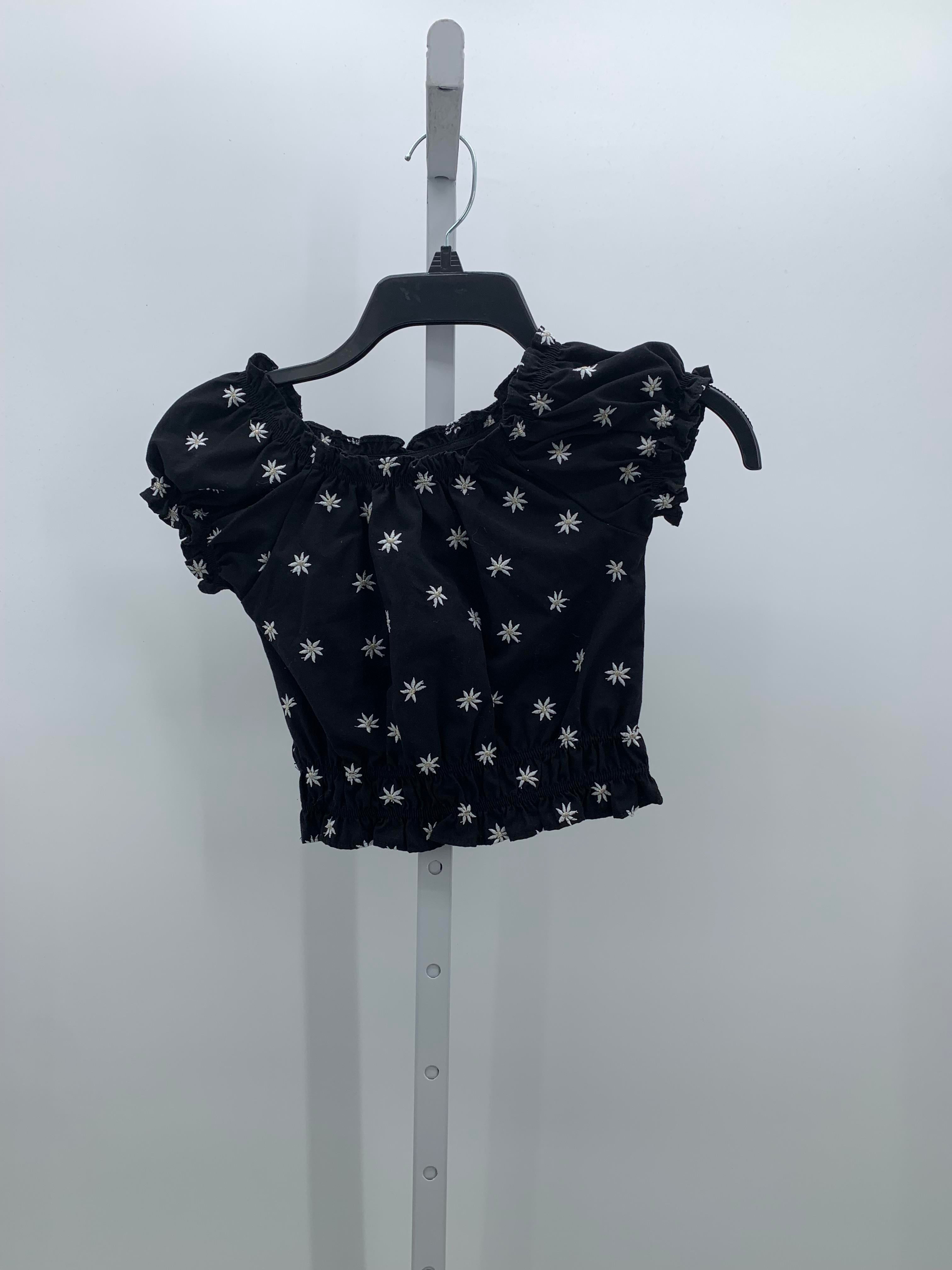 Mayoral Size 7 Girls Short Sleeve Shirt