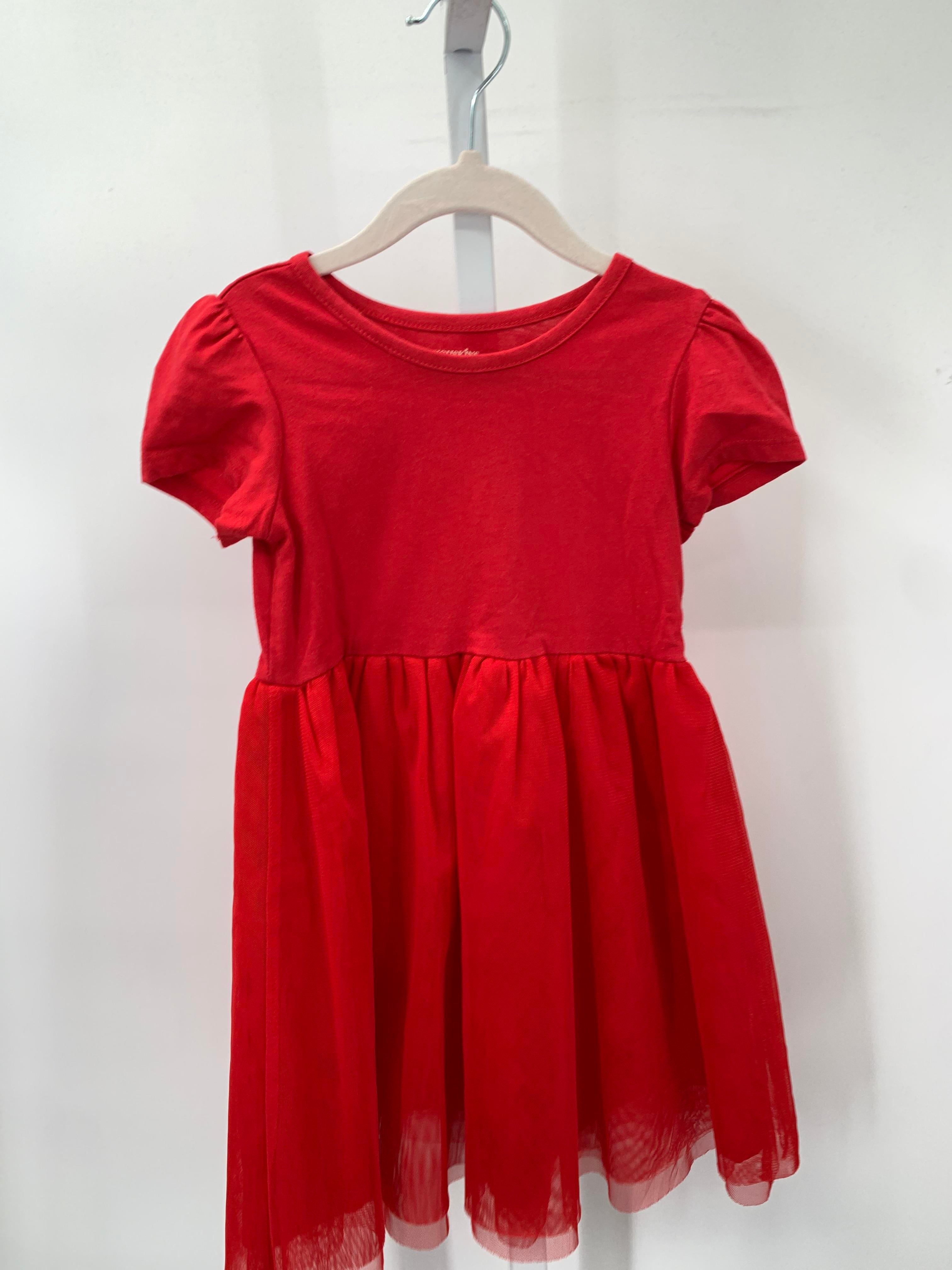 Toughskins Size 5-6 Girls Short Sleeve Dress