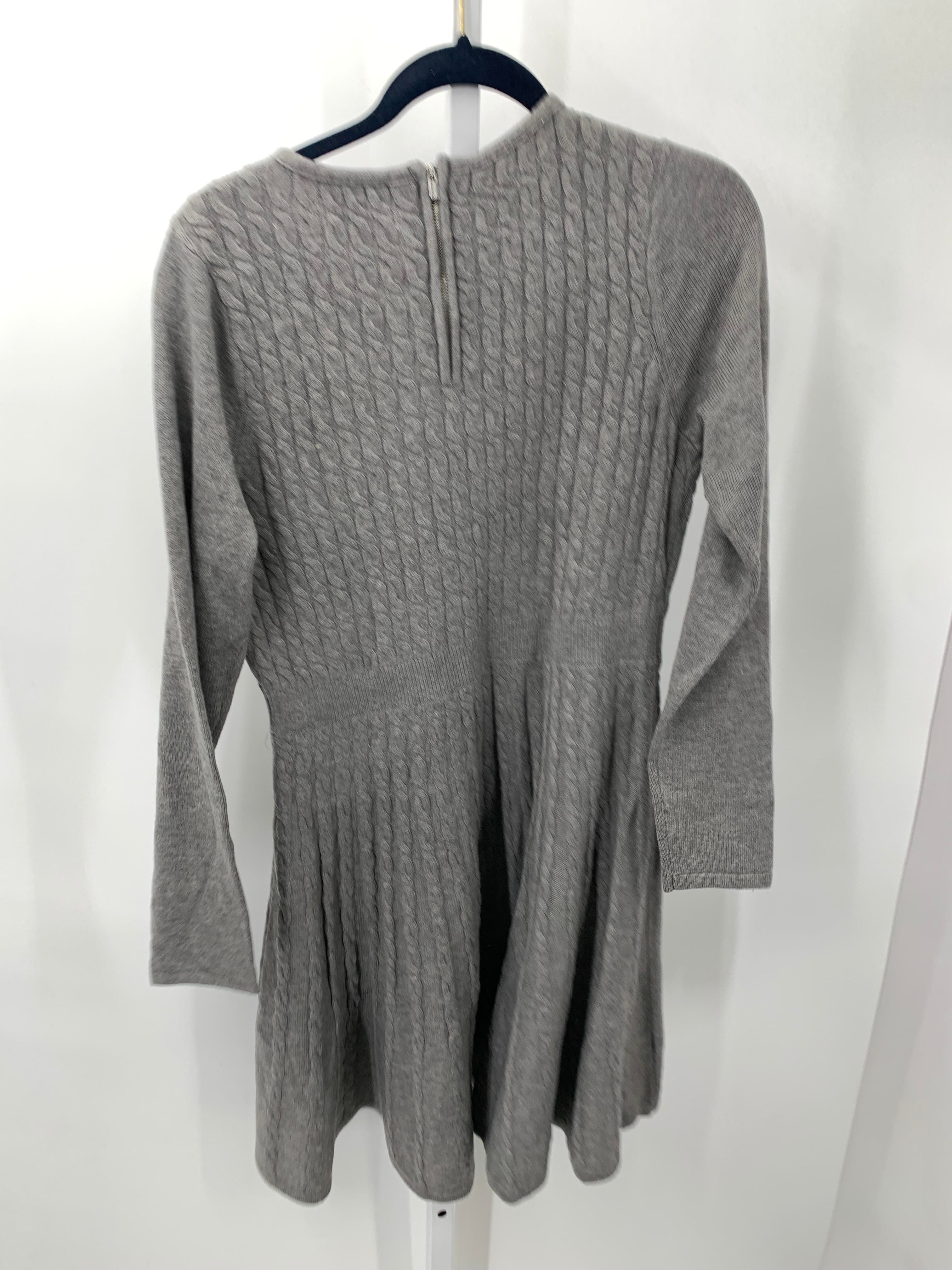Calvin Klein Size Large Misses Long Sleeve Dress