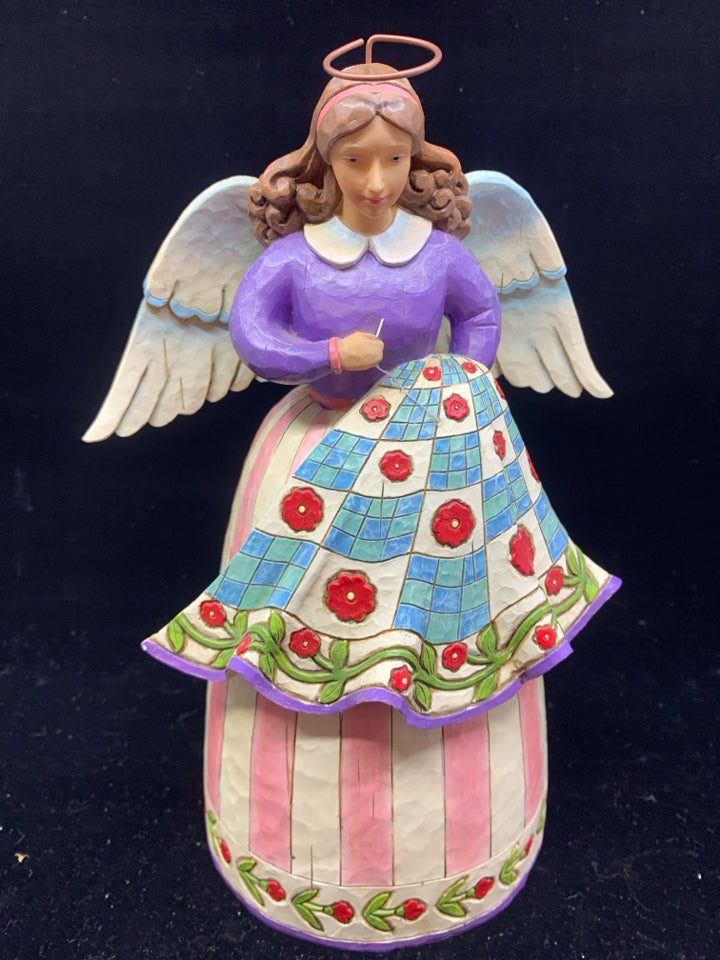 JIM SHORE SEWING ANGEL "STITCHED WITH LOVE".