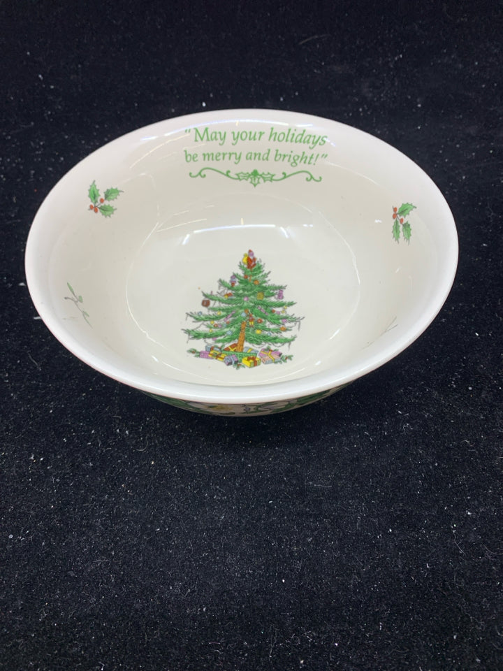SPODE CHRISTMAS TREE 70TH ANNIV BOWL.