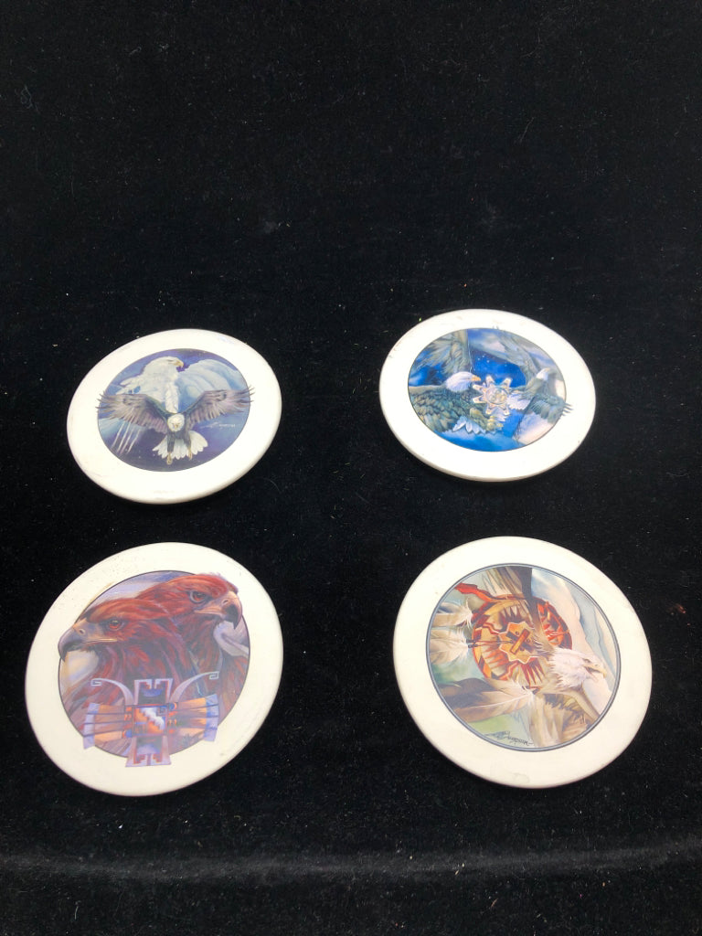 4 SOUTHWEST DESIGN CERAMIC COASTERS