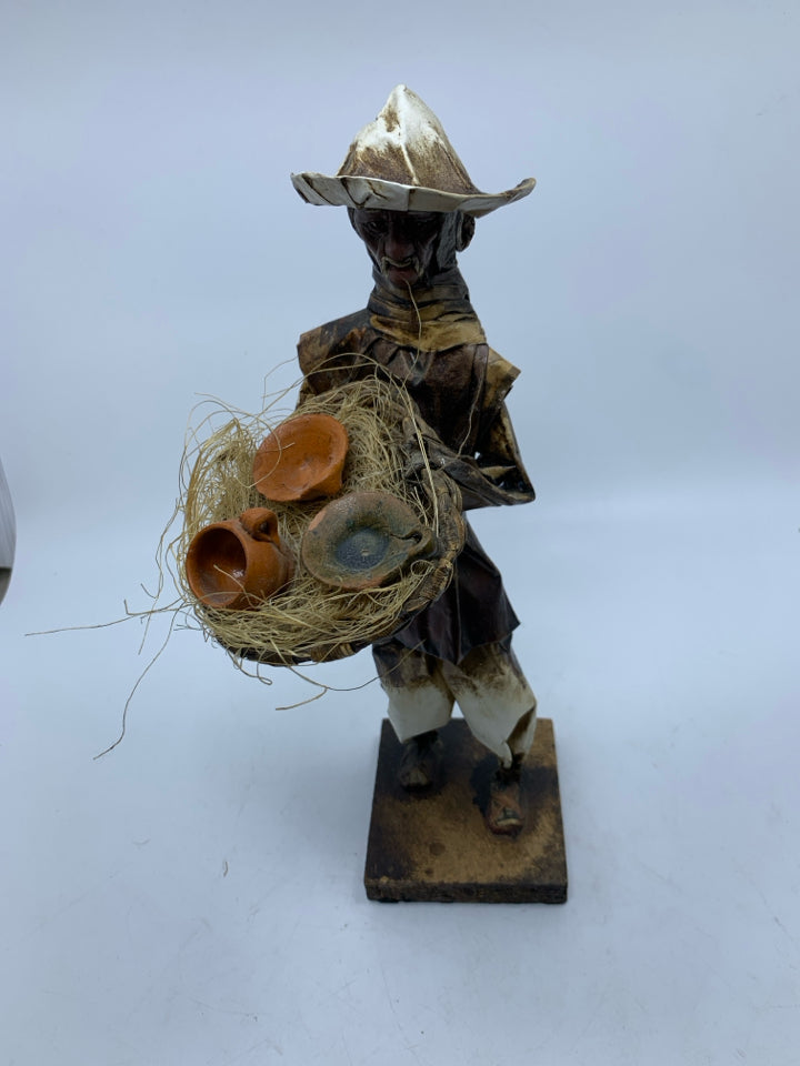 MEXICAN FOLK ART PAPER MACHE FIGURES.