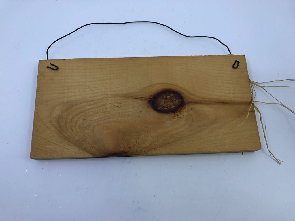 DEAR LORD PAINTED WOOD BLOCK WALL HANGING.