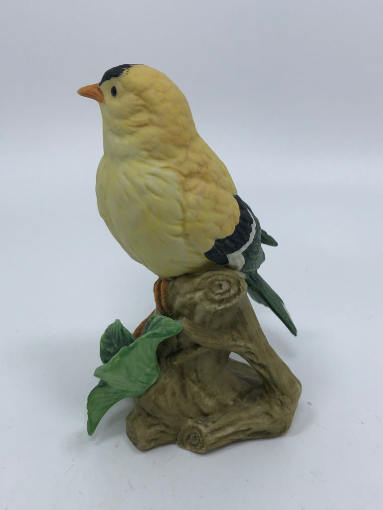 LEFTON CHINA YELLOW BIRD FIGURINE.