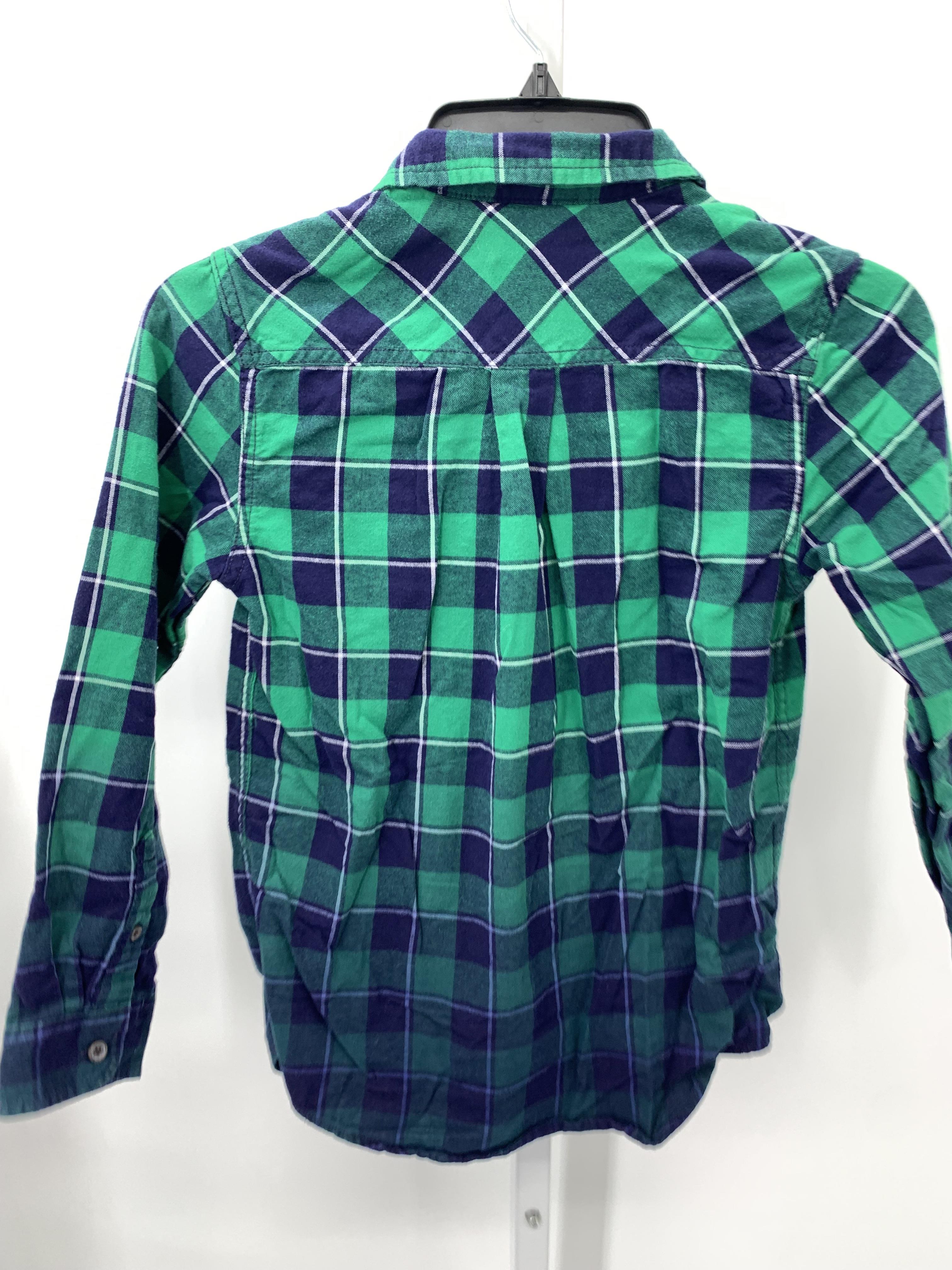 BLUE PLAID BTN DOWN