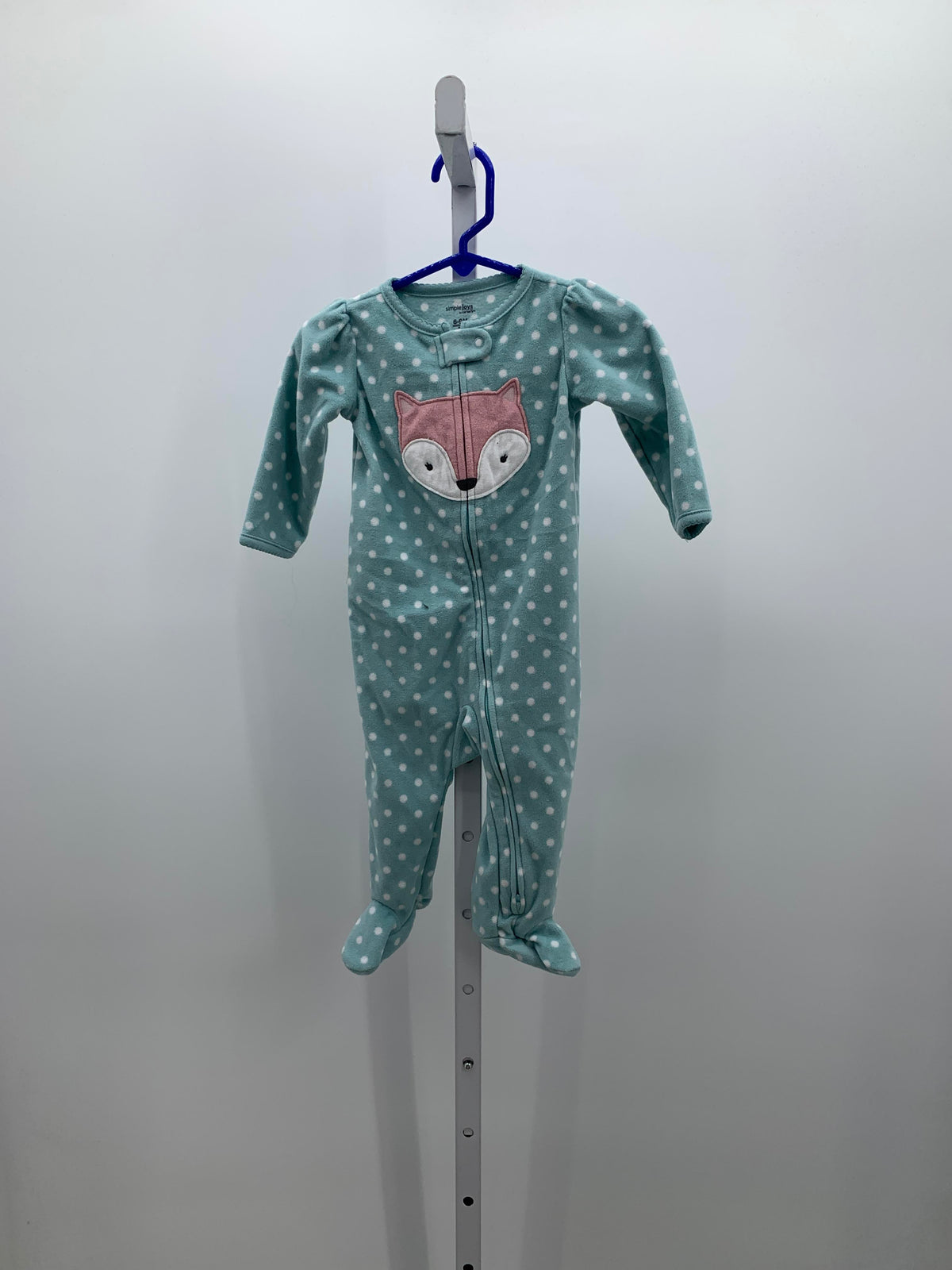 WHITE POLKA DOTS PINK FOX