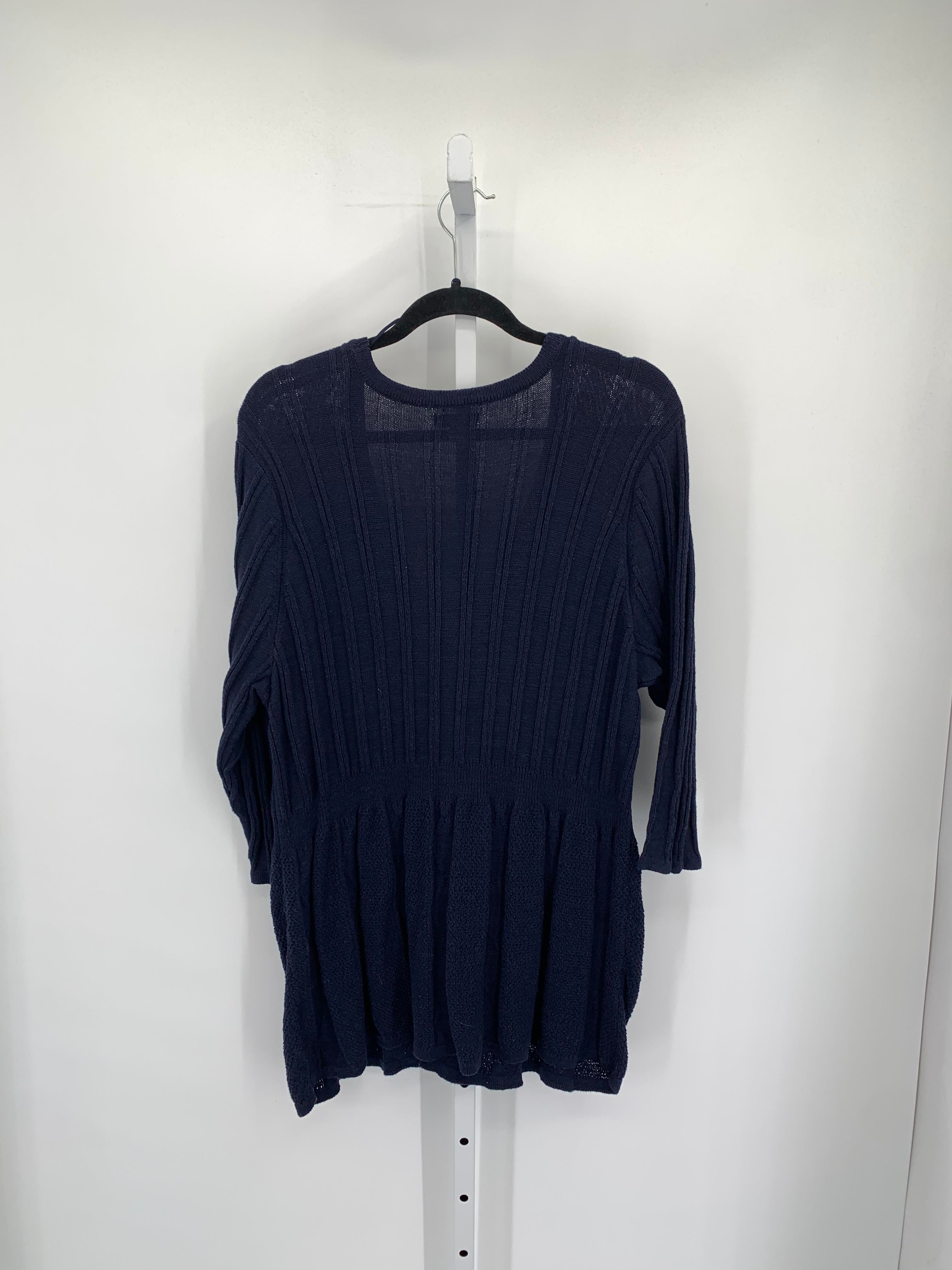 Croft & Barrow Size 2X Womens 3/4 Sleeve Sweater