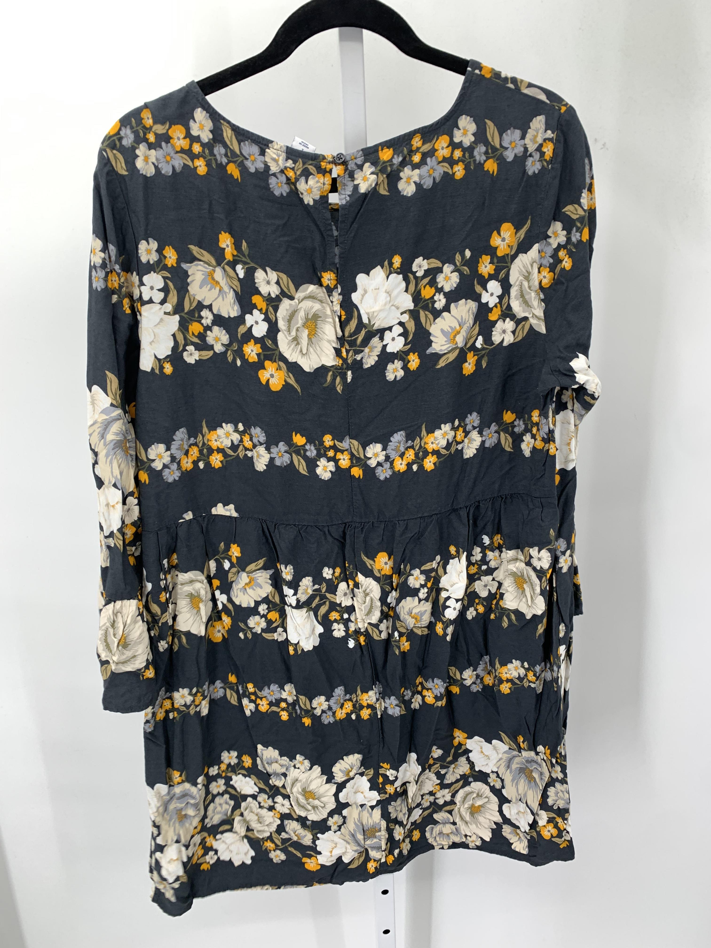 Old Navy Size Large Misses 3/4 Sleeve Dress