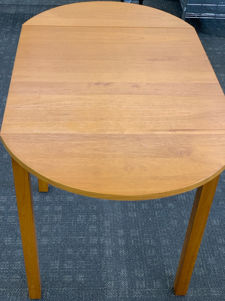 LT WOOD DROP SIDE TABLE.