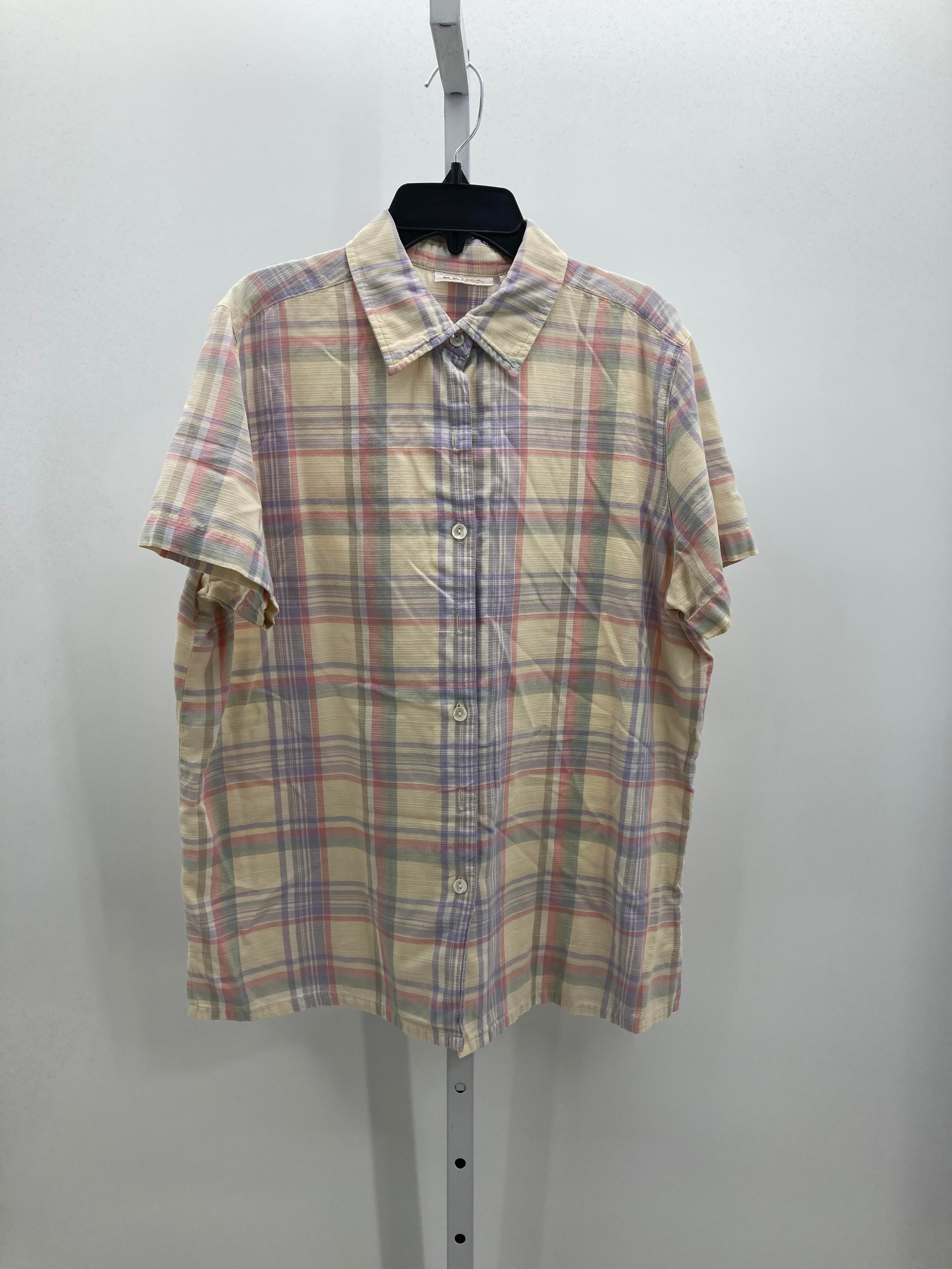 Erika Size Large Misses Short Sleeve Shirt