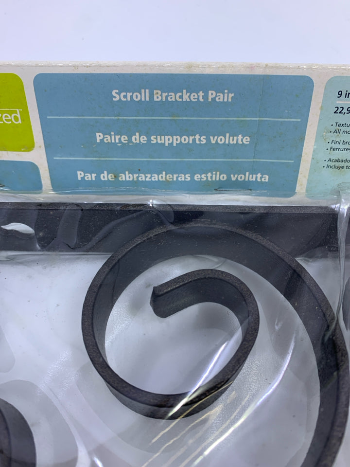 NIP SCROLL BRACKET PAIR REAL ORGANIZED.