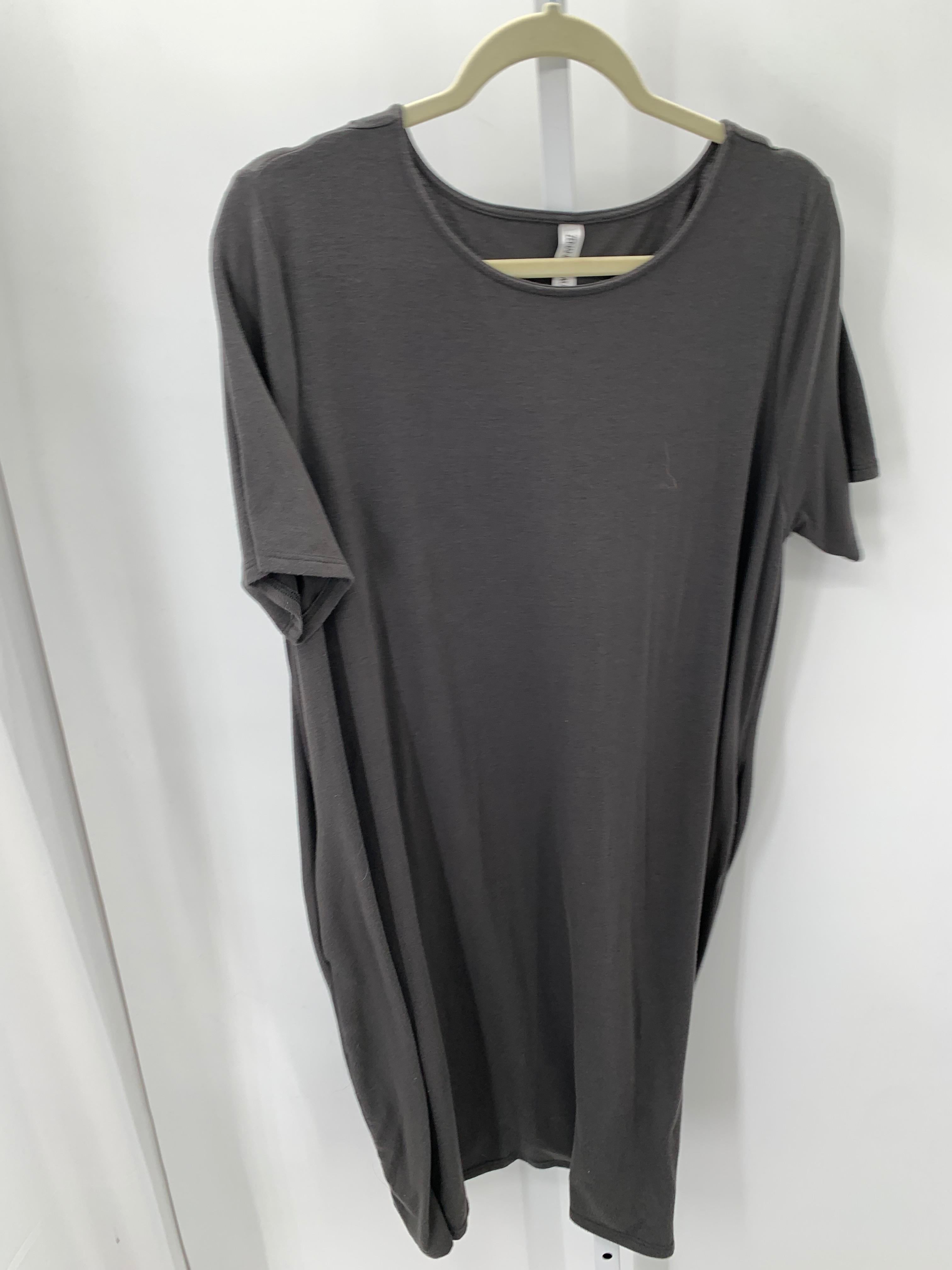 Zenana Size 2X Womens Short Sleeve Dress