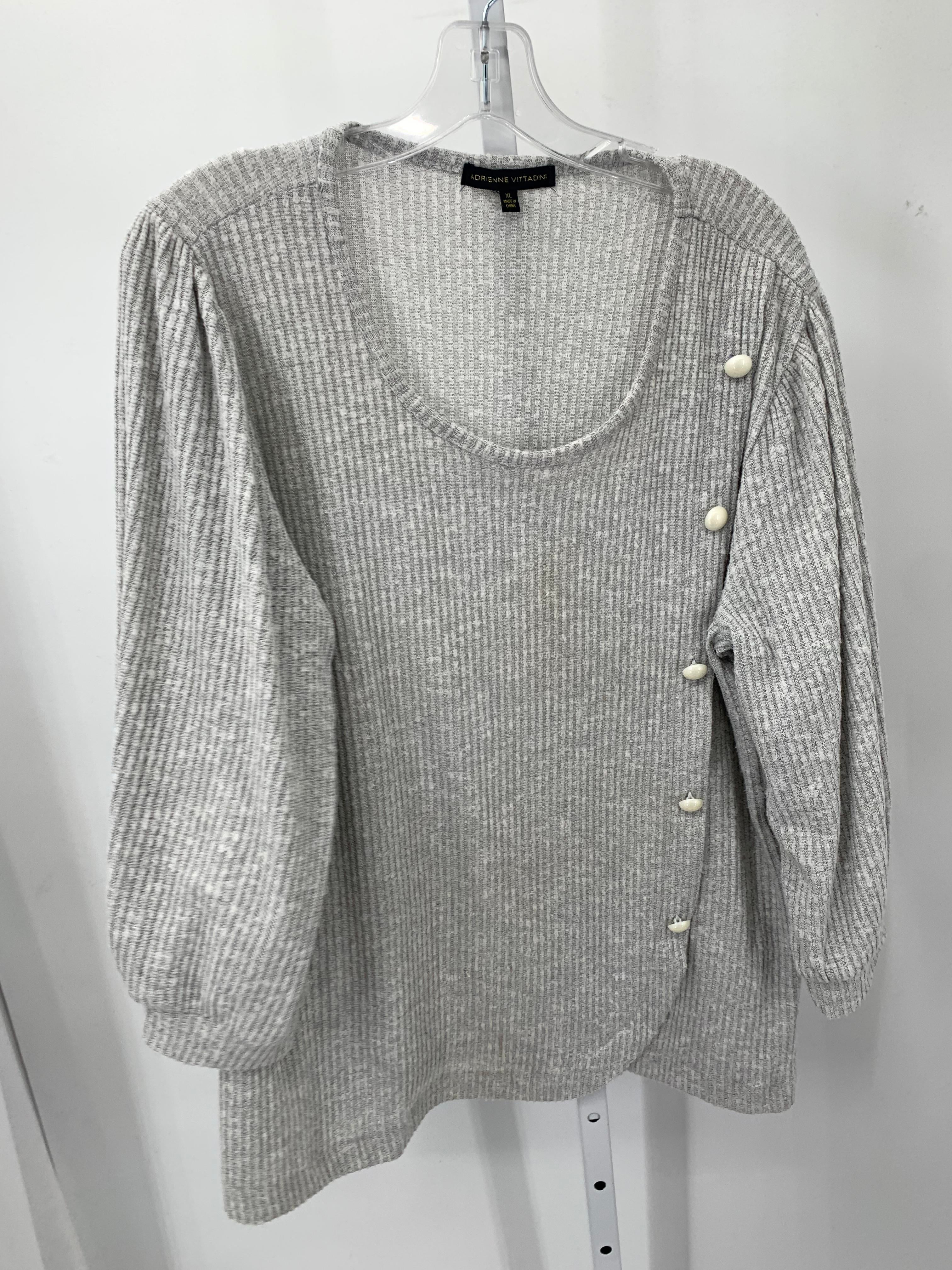 Adrienne Vittadini Size Extra Large Misses Long Sleeve Shirt