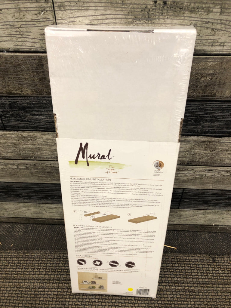 NIB FLOATING SHELF WHITE.