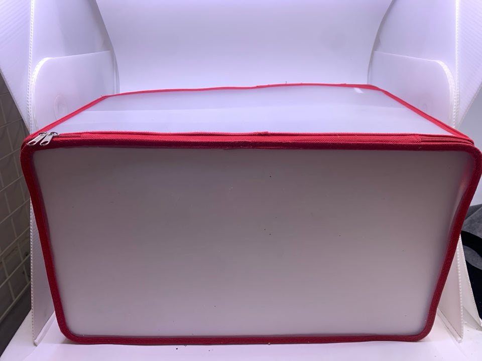 RED ORNAMENT ORGANIZER.