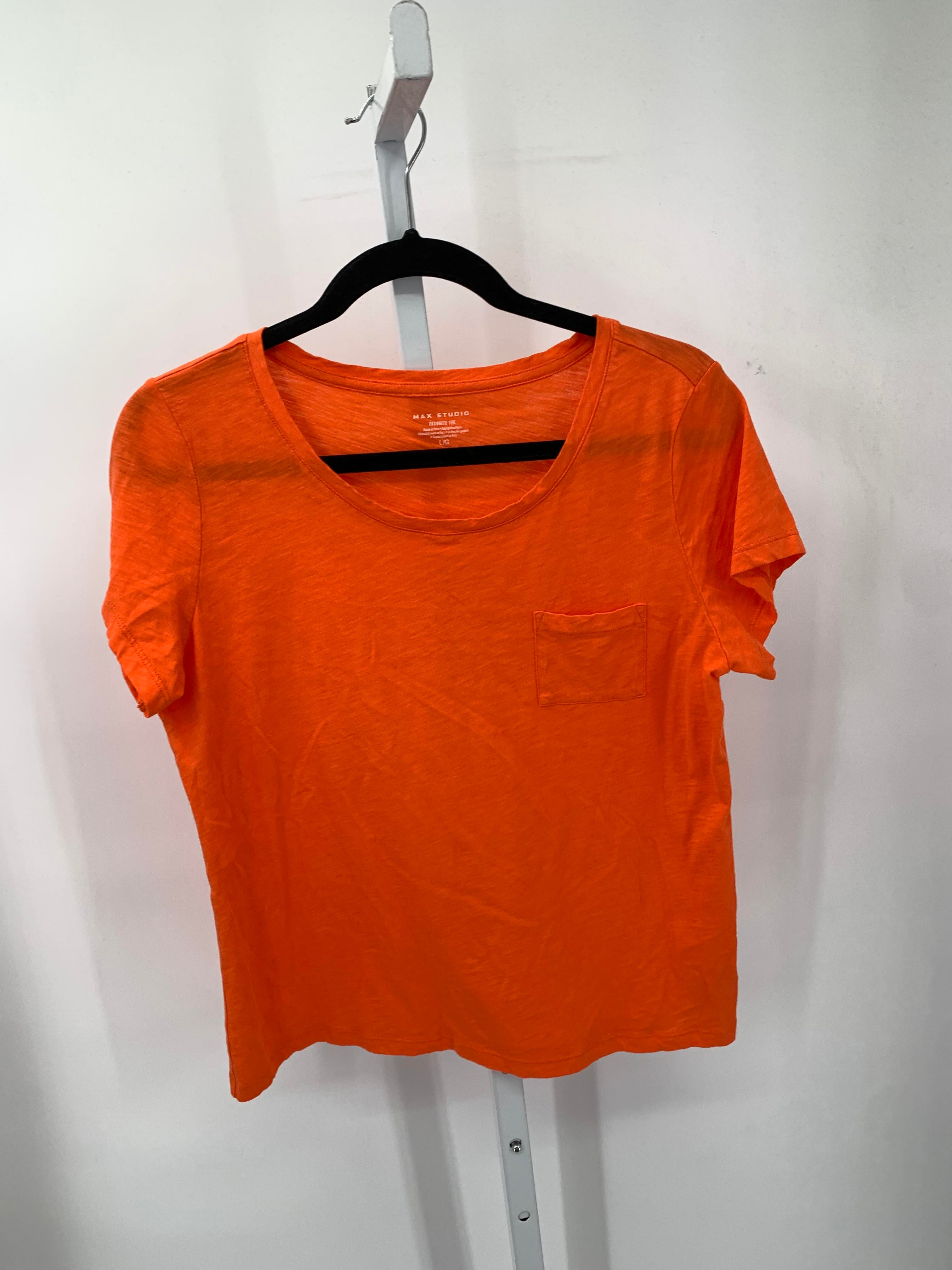 Max Studio Size Large Misses Short Sleeve Shirt