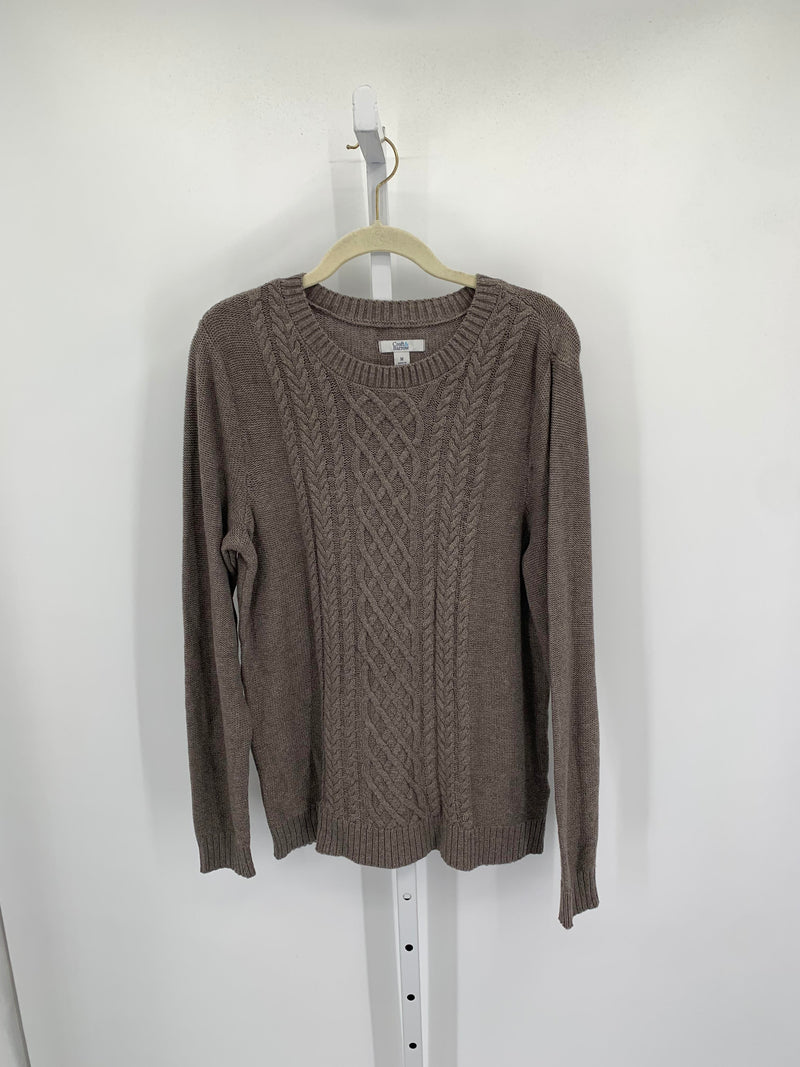 Croft & Barrow Size Medium Misses Long Slv Sweater