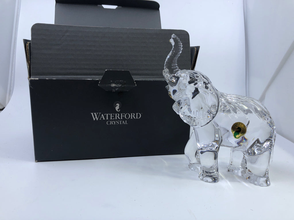 WATERFORD CRYSTAL ELEPHANT- IN BOX