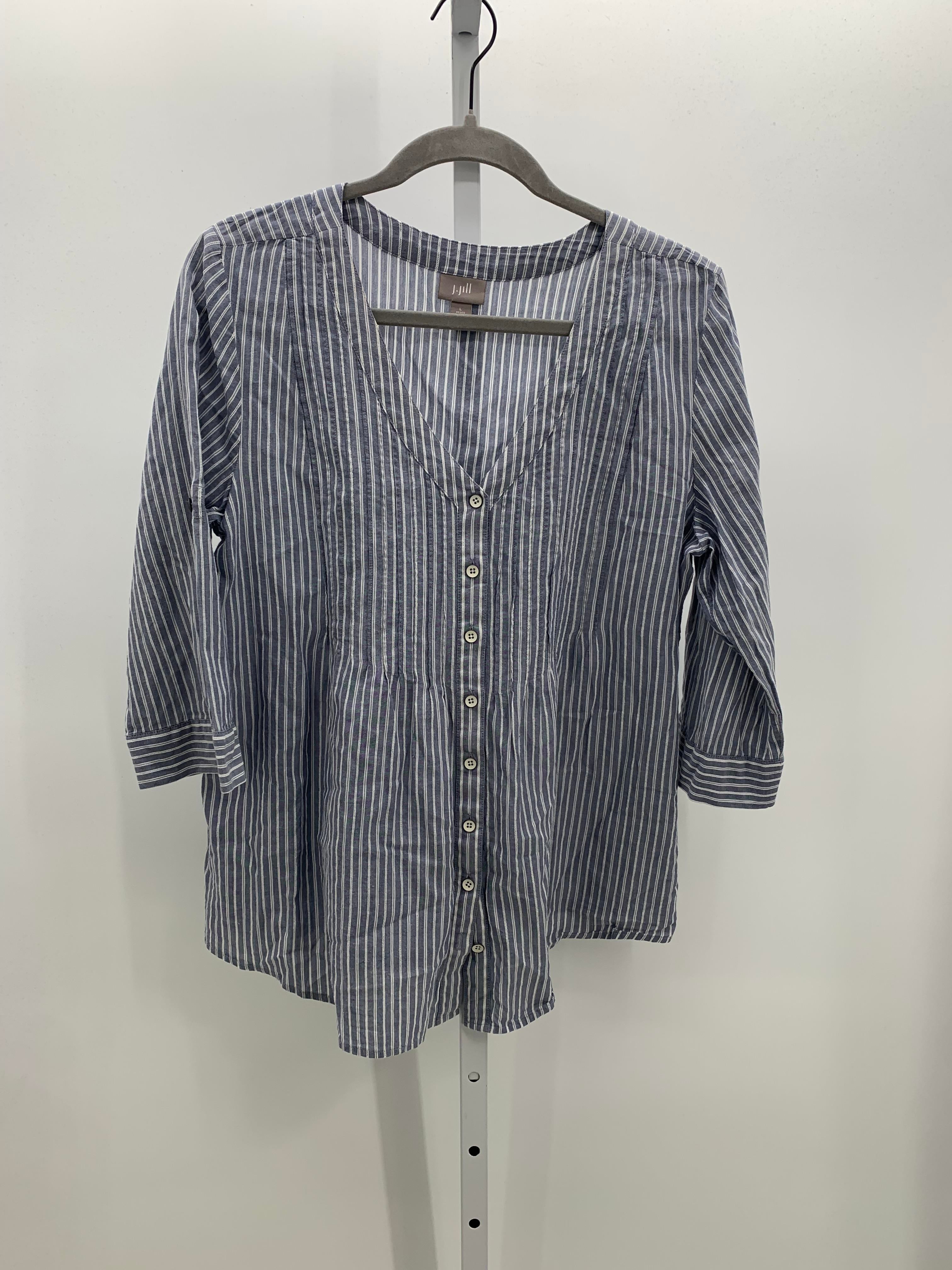 J-Jill Size Large Petite Petite 3/4 Sleeve Shirt