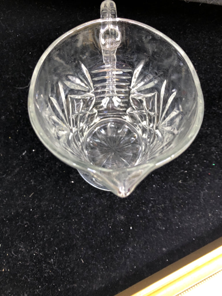 CUT GLASS LARGE CREAMER.