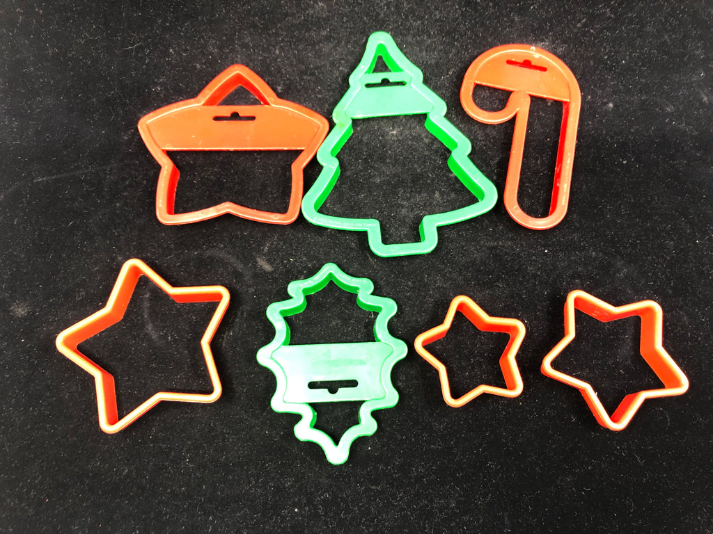 BAG OF HOLIDAY COOKIE CUTTERS.