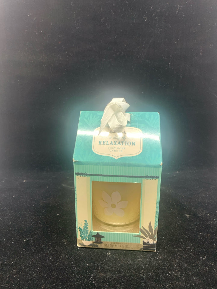 NIB HALLMARK RELAXATION CANDLE.