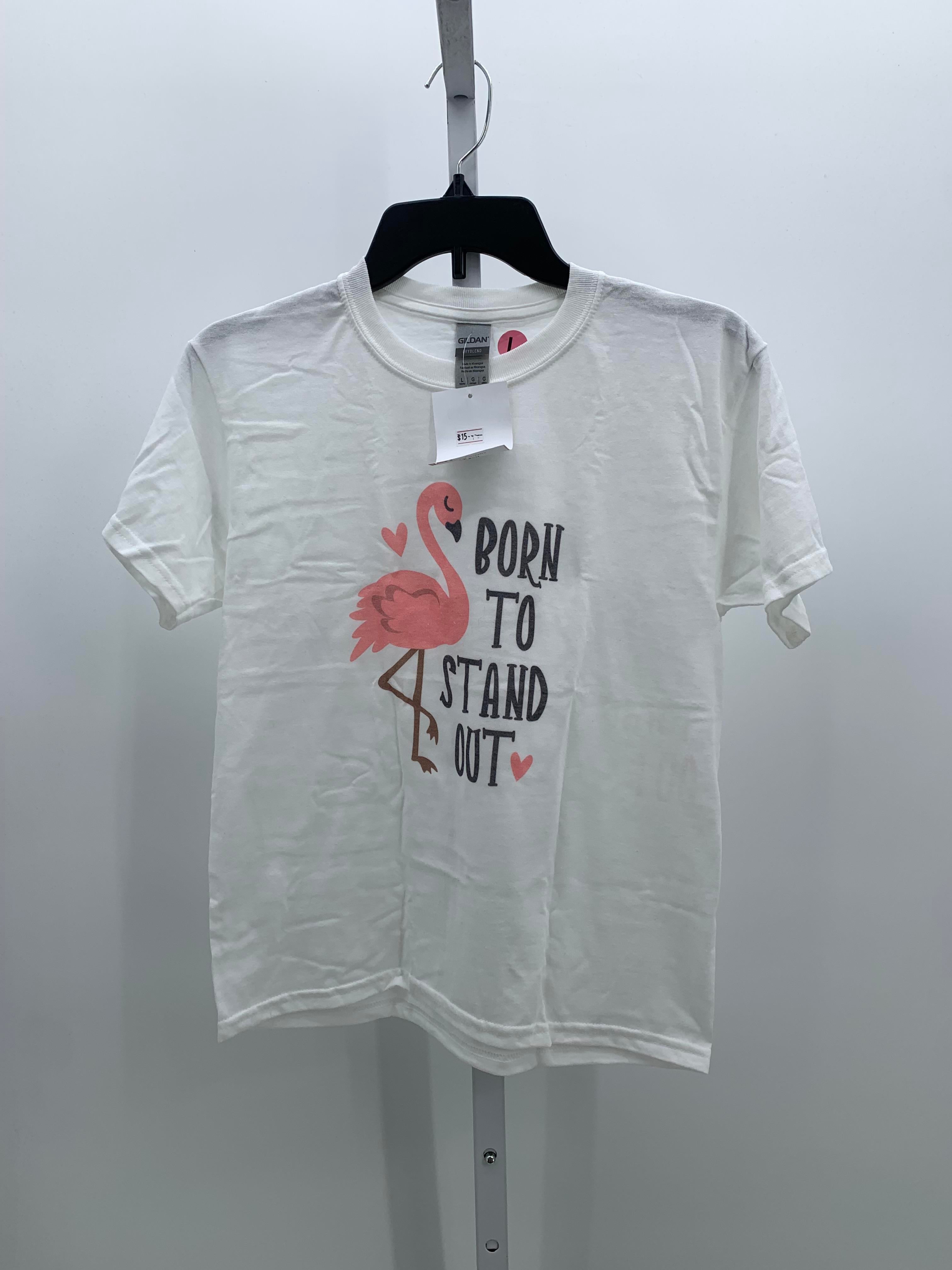 Gildan Size 14-16 Girls Short Sleeve Shirt