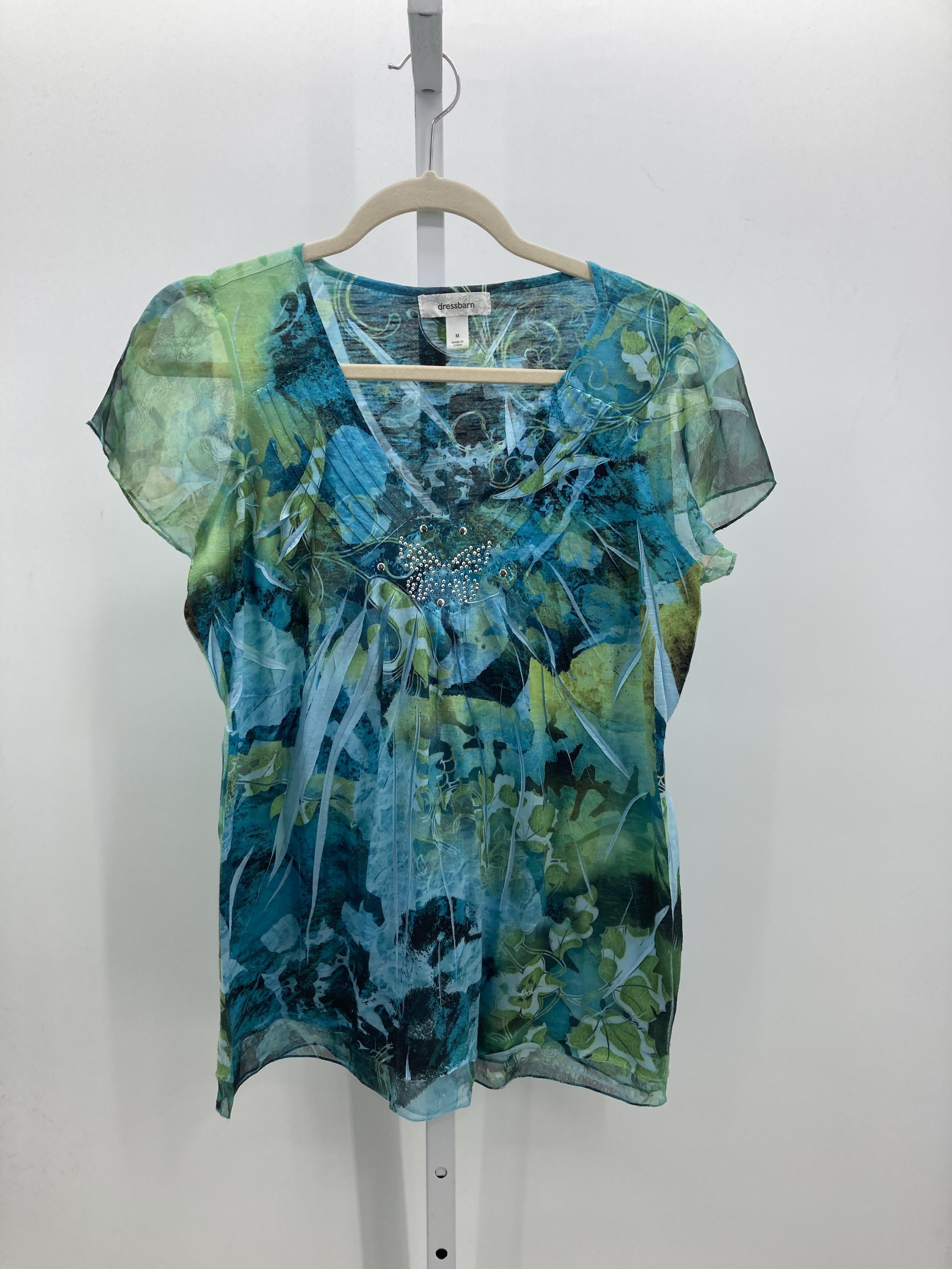 Dress Barn Size Medium Misses Short Sleeve Shirt