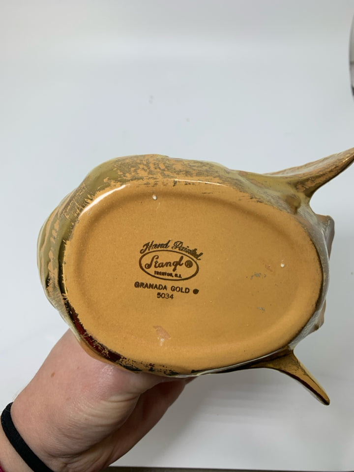 VTG GRANADA GOLD SWAN W/ WINGS SPREAD PLANTER.