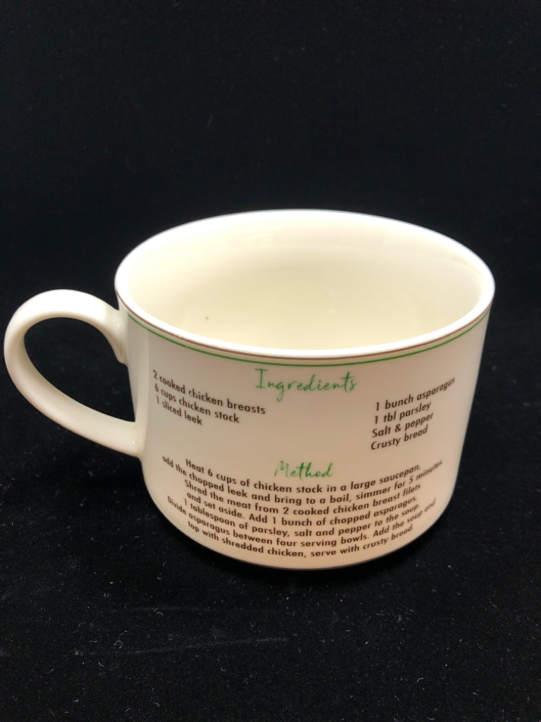 CHICKEN SOUP RECIPE MUG.
