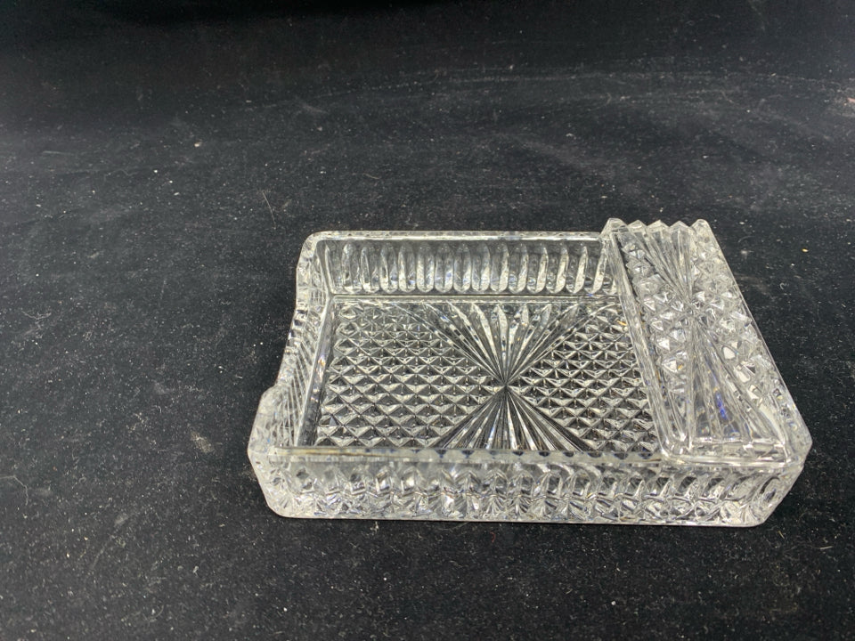 CUT GLASS TRAY.