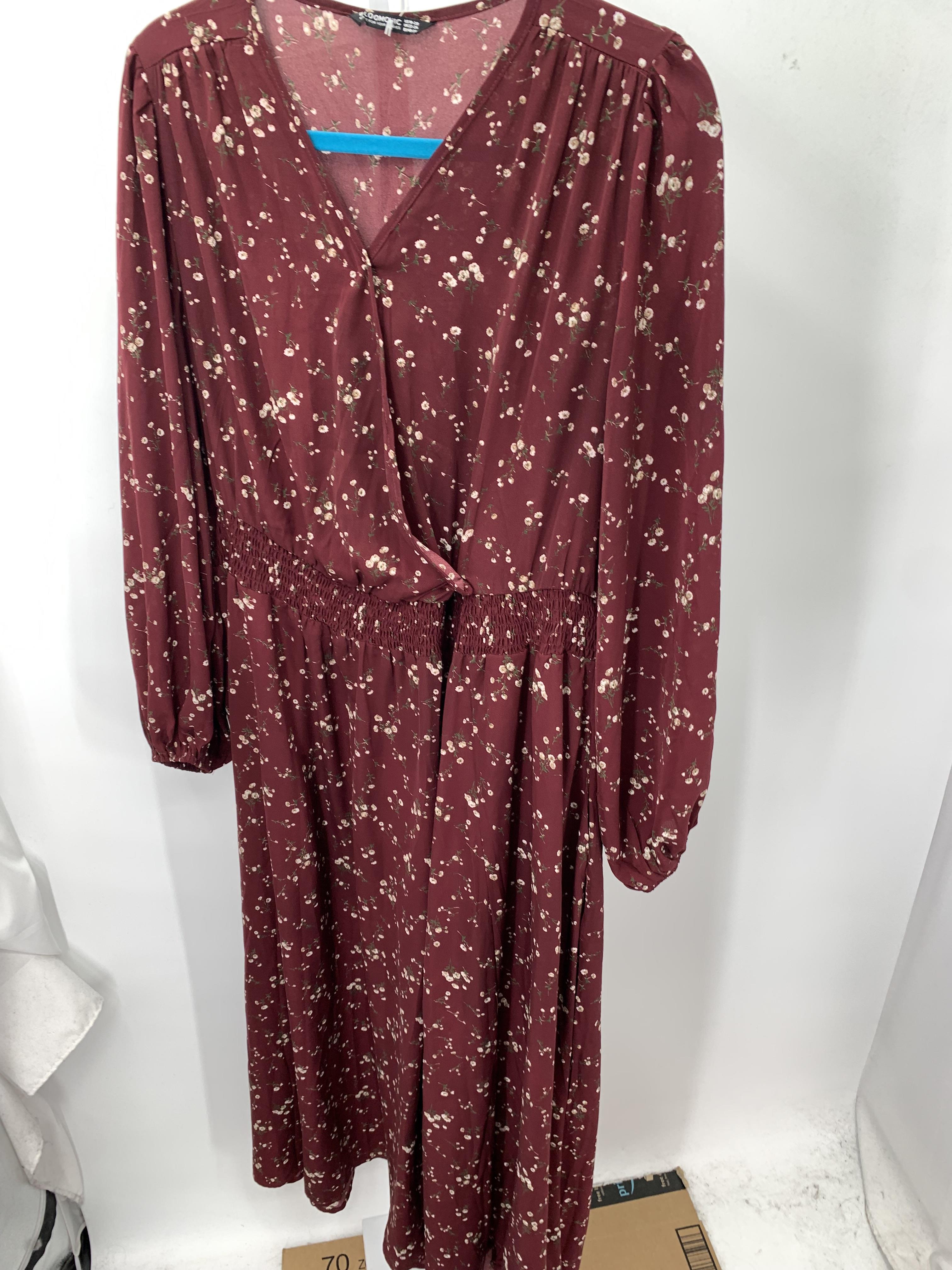 Size 18/20 W Womens Long Sleeve Dress