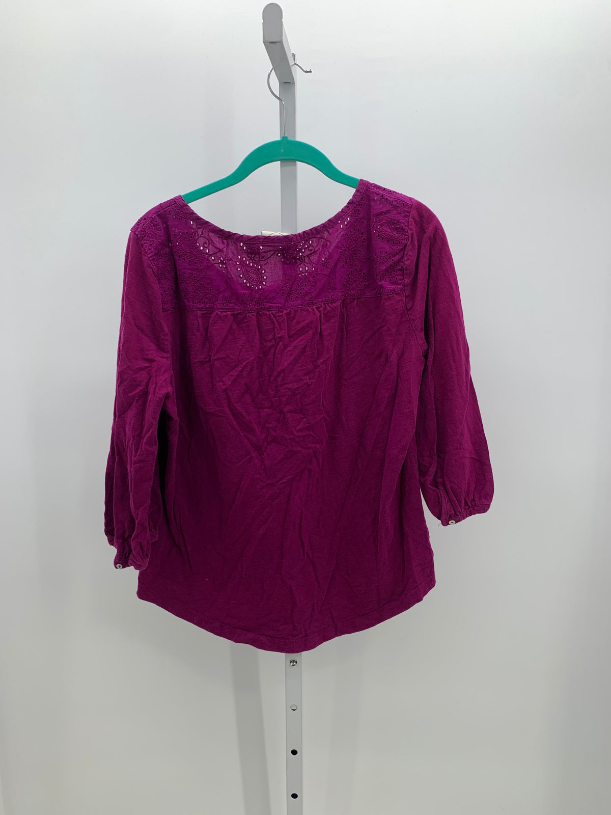 St. Johns Bay Size Large Petite Petite 3/4 Sleeve Shirt