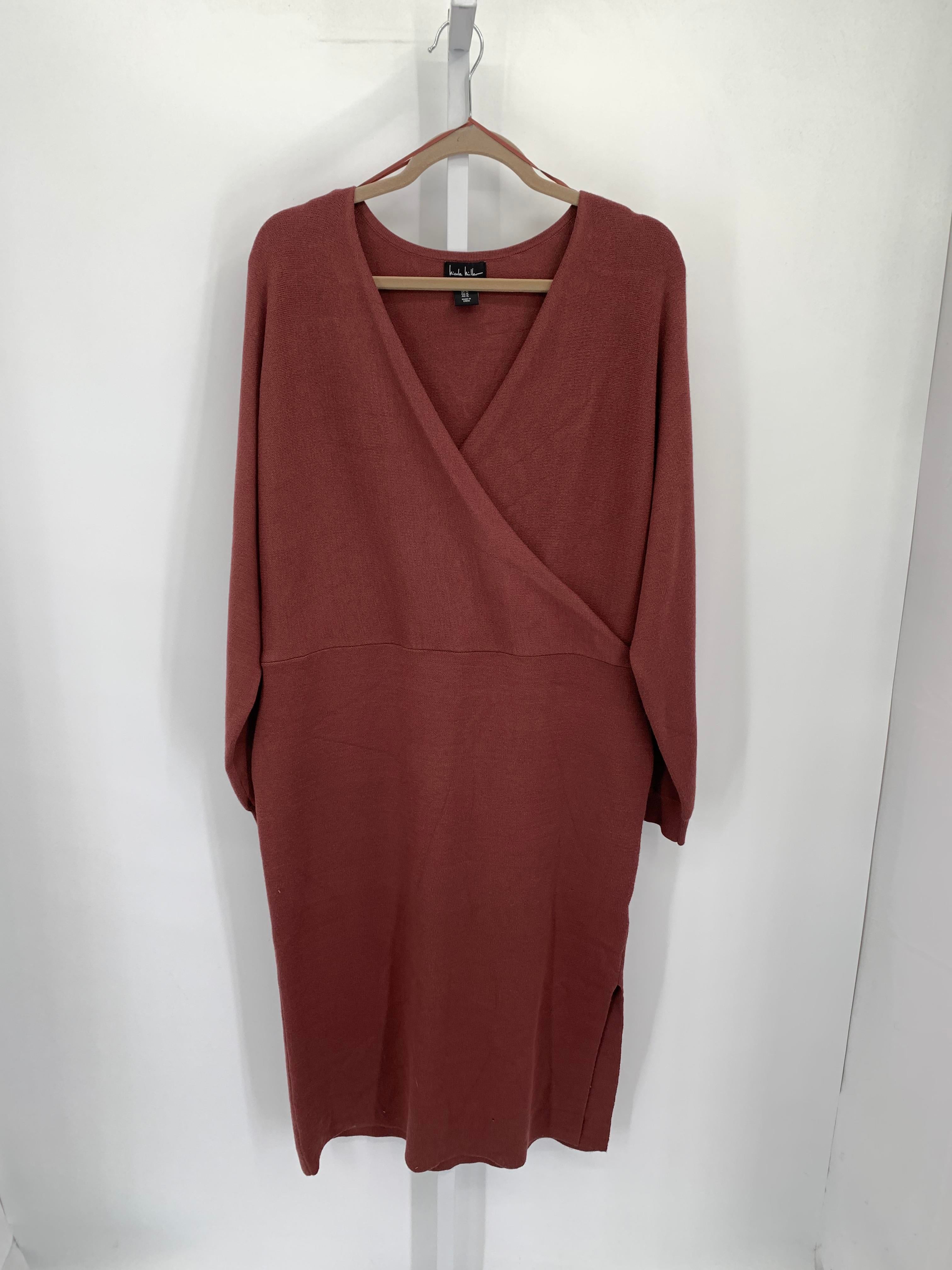 Nicole Miller Size Extra Large Misses Long Sleeve Dress