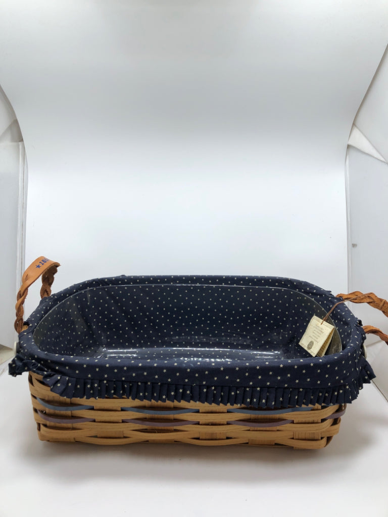 PETERBORO AMERICANA BASKET W/LINER & TAG.