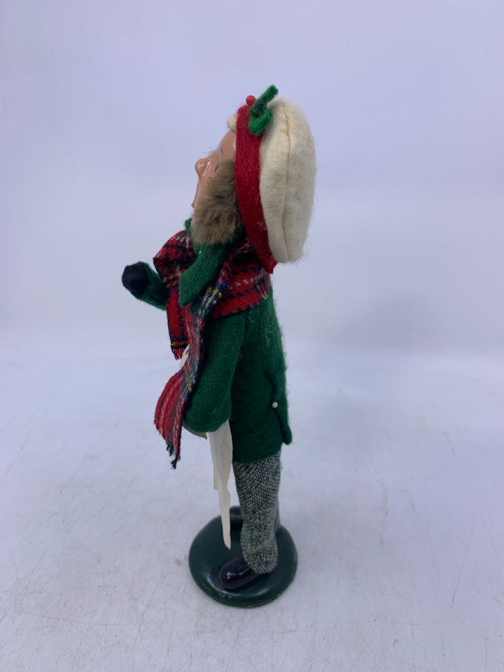 1987 BYERS' CHOICE BOY CAROLER WITH MUSIC.
