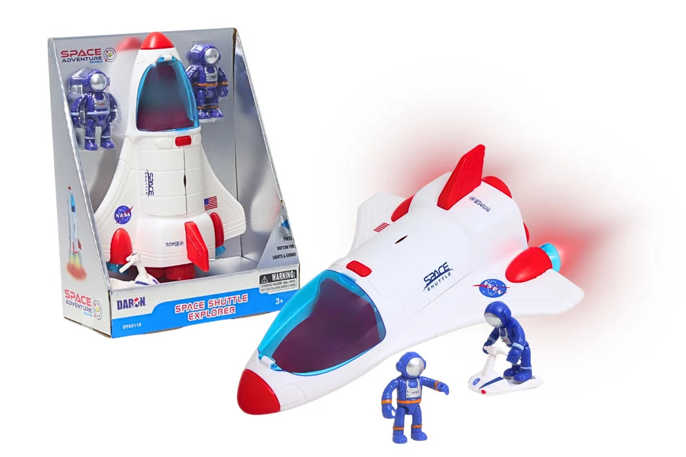 New SPACE ADVENTURE SPACE SHUTTLE W/2 ASTRONAUTS & VEHICLE